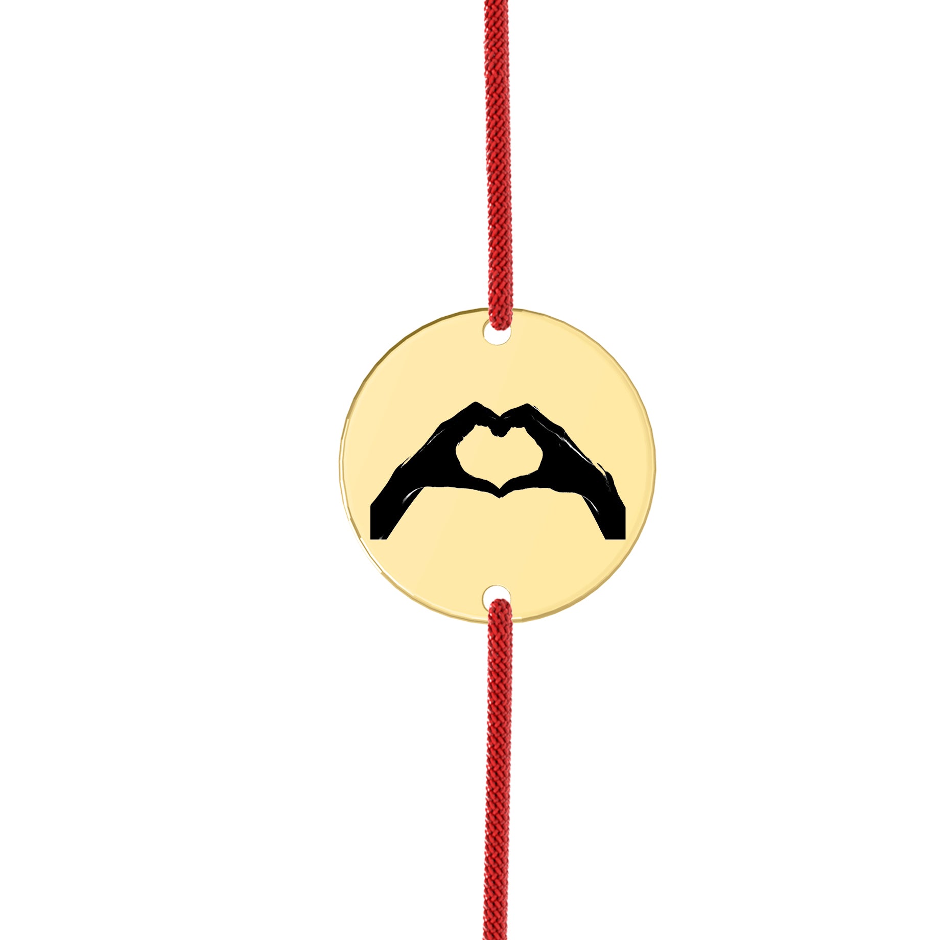 Brățară din argint 925 placat cu aur 18K, cu simbol Hands of Love, o bijuterie elegantă și un cadou ideal pentru persoana iubită sau pentru cei dragi, de la Maison La Stéphanie.