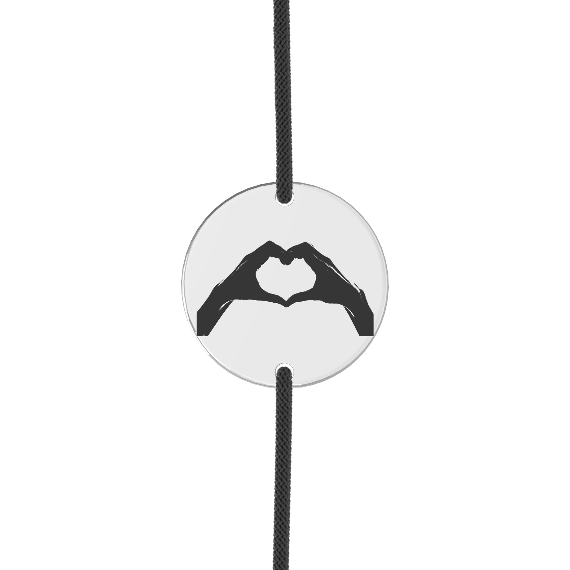 Brățară din argint 925 cu simbolul Hands of Love, o bijuterie elegantă și un cadou ideal pentru persoana iubită sau pentru cei dragi, Maison La Stéphanie.