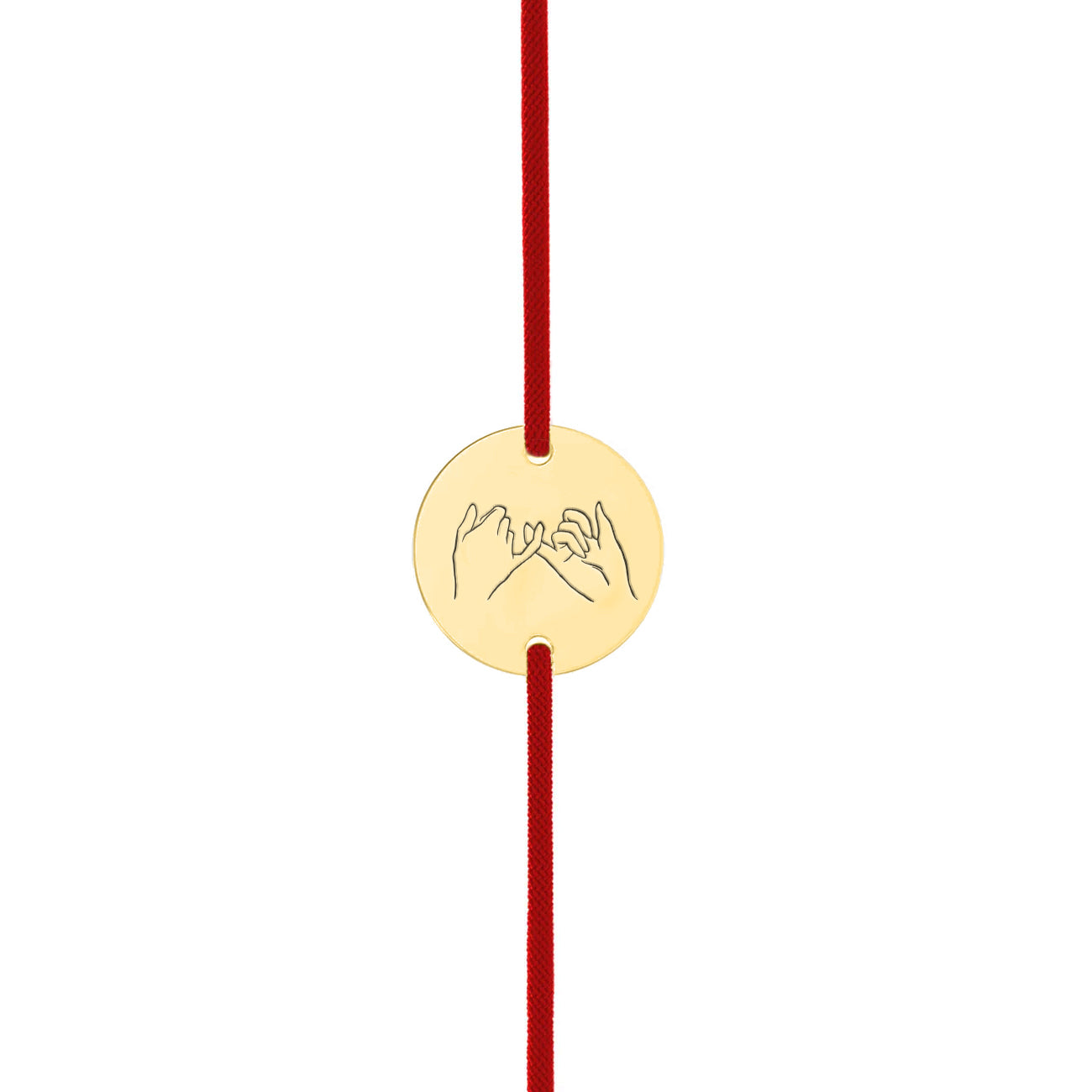 Brățară Pinky Promise din argint 925 placat cu aur 18K, un cadou elegant pentru cupluri și prieteni, semnat Maison La Stéphanie.