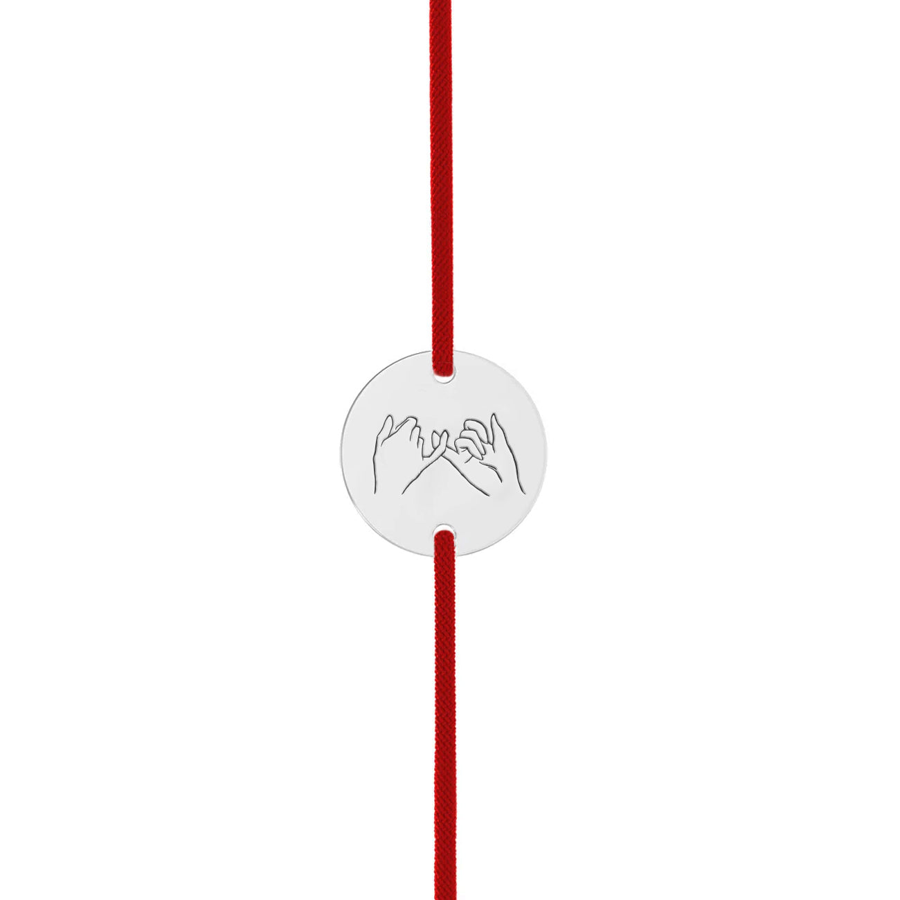 Brățară simbolică Pinky Promise din argint 925 cu șnur ajustabil – un cadou elegant pentru cupluri, prieteni sau familie, creată de Maison La Stéphanie.