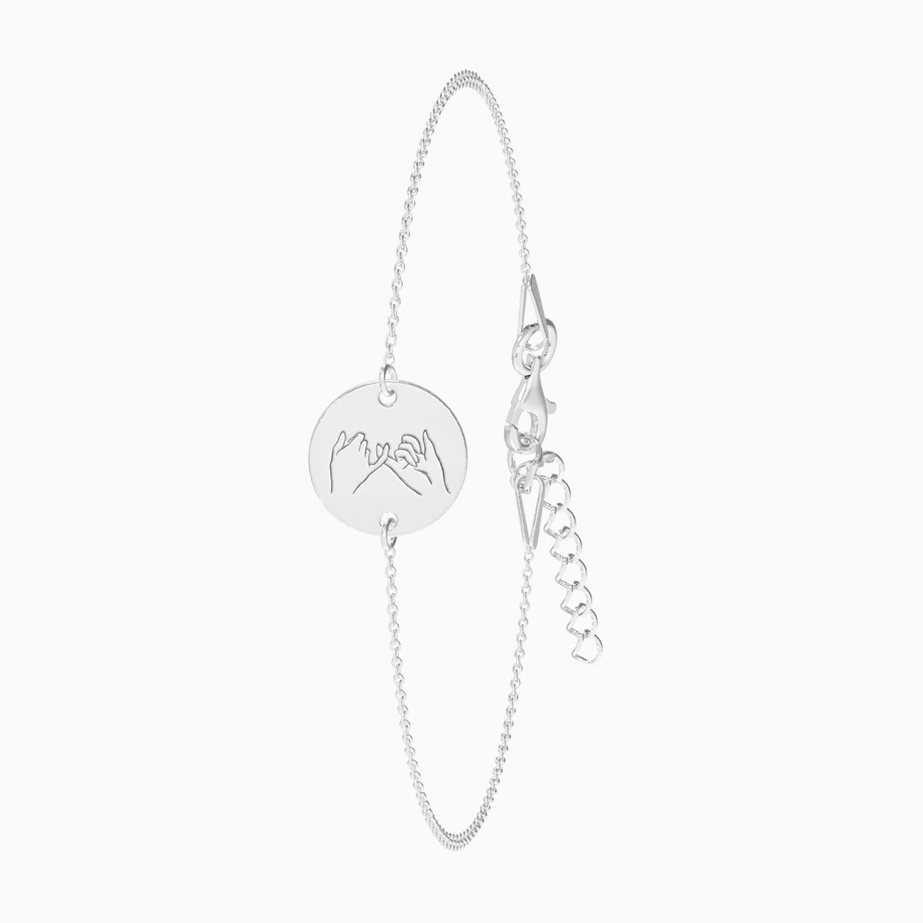 Brățară Pinky Promise din argint 925, simbol al prieteniei și al promisiunilor de suflet, cadou elegant pentru persoanele dragi, Maison La Stéphanie.