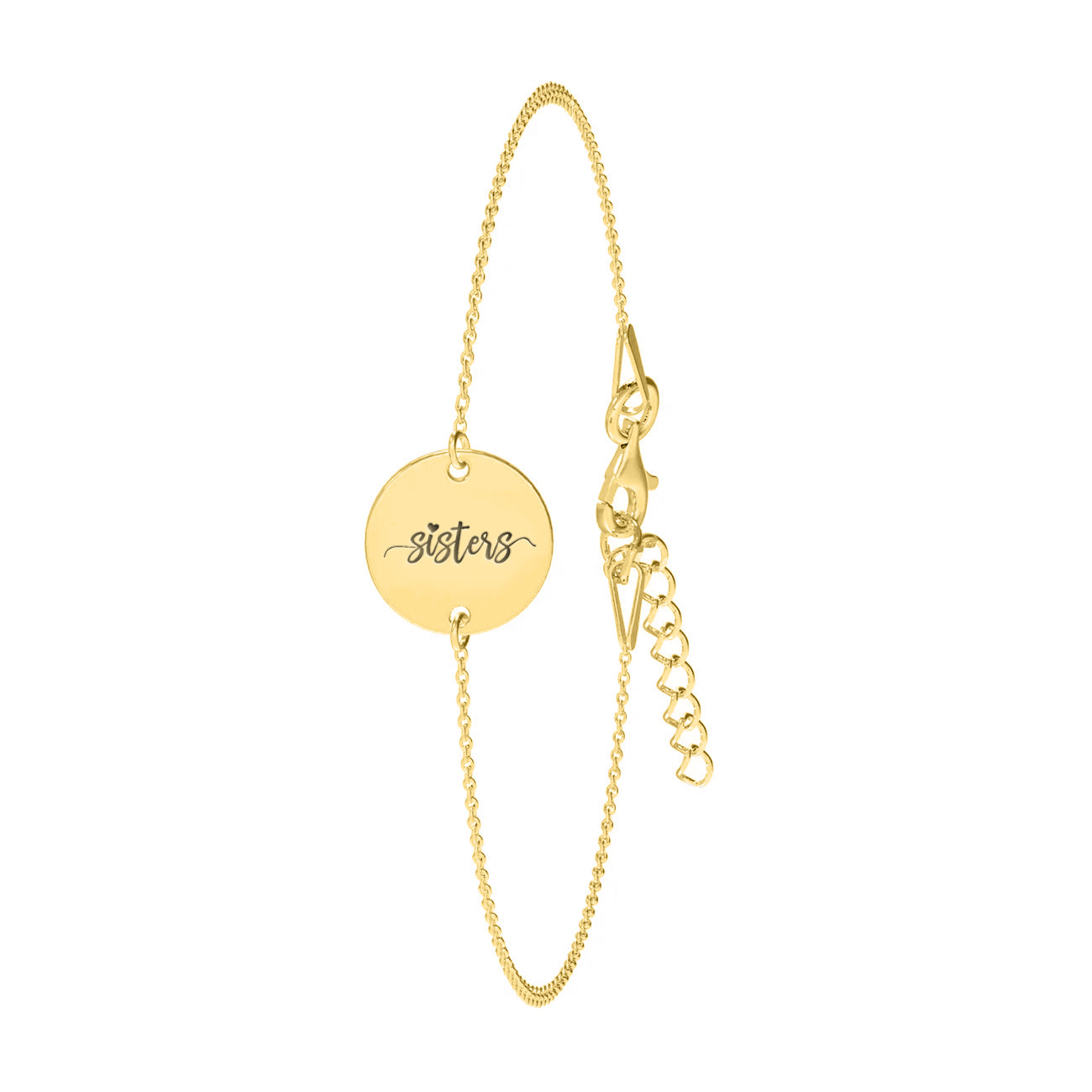 Brățară Sisters din argint 925 placat cu aur 18K, cadou elegant și emoționant pentru surori, ideal pentru aniversări și ocazii speciale, Maison La Stéphanie.
