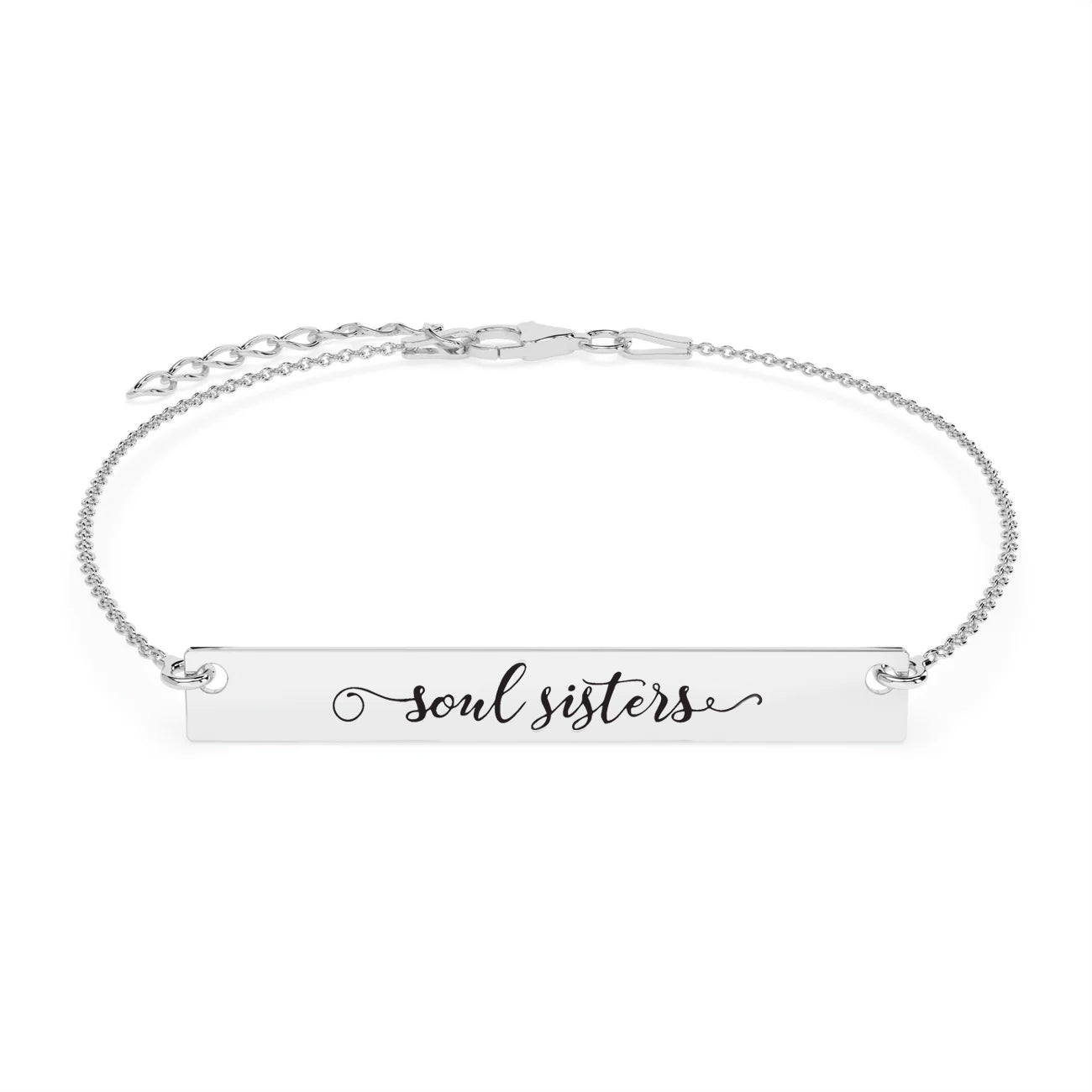 Brățară Soul Sisters din argint 925, un cadou elegant și simbolic pentru cea mai bună prietenă sau soră — colecție Maison La Stéphanie.