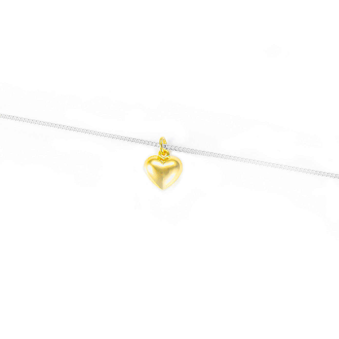 Brățară elegantă din argint 925 cu charm inimioară placat cu aur 18K – bijuterie fină Maison La Stéphanie, ideală pentru cadou.