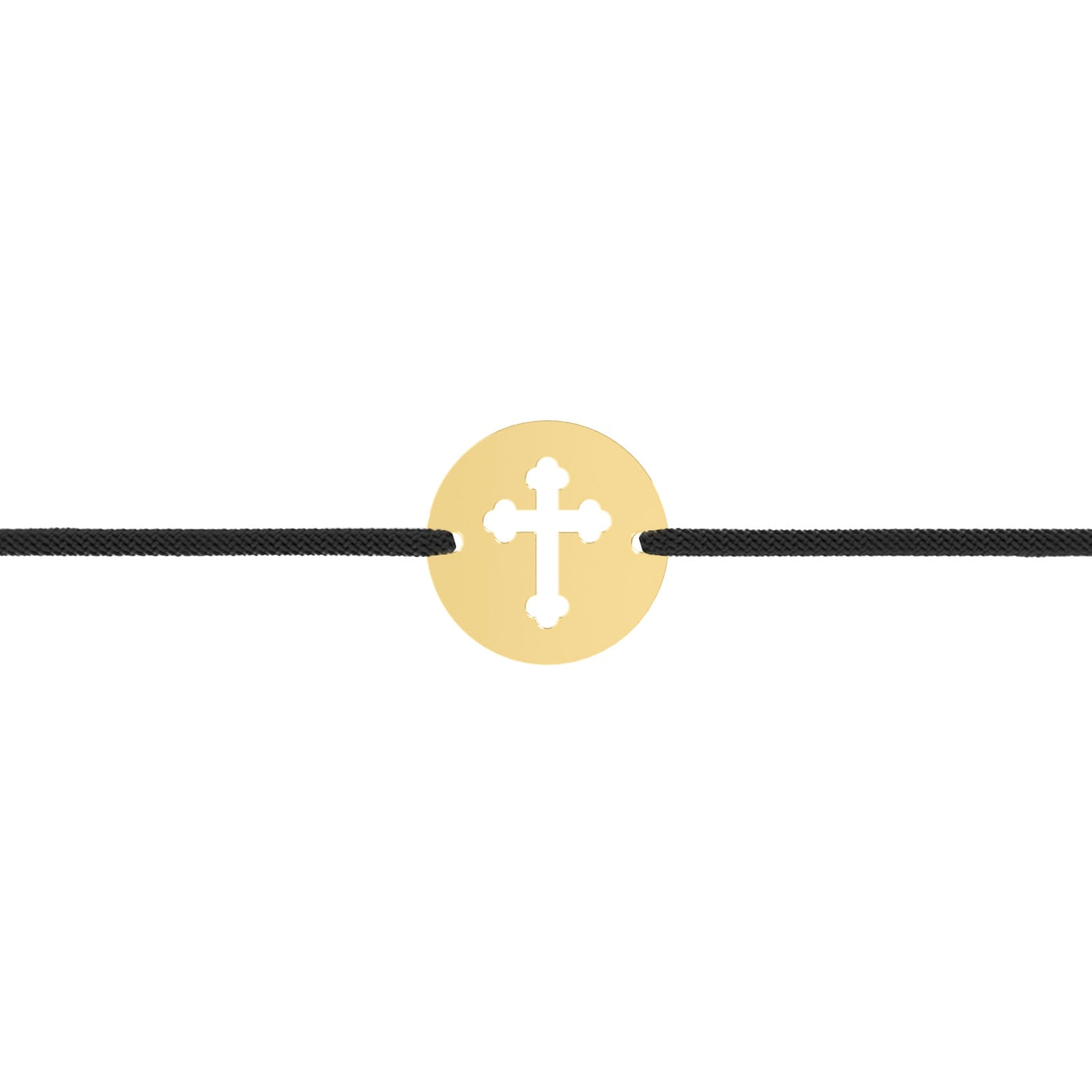 bratara banut cruce argint 925 placat cu aur snur ajustabil personalizabil minimalist maison stephanie