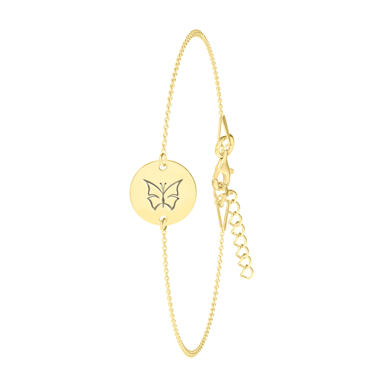 Brățară Fluture din argint 925 placat cu aur 18K, simbol al transformării și libertății, cadou elegant pentru femei, Maison La Stéphanie.