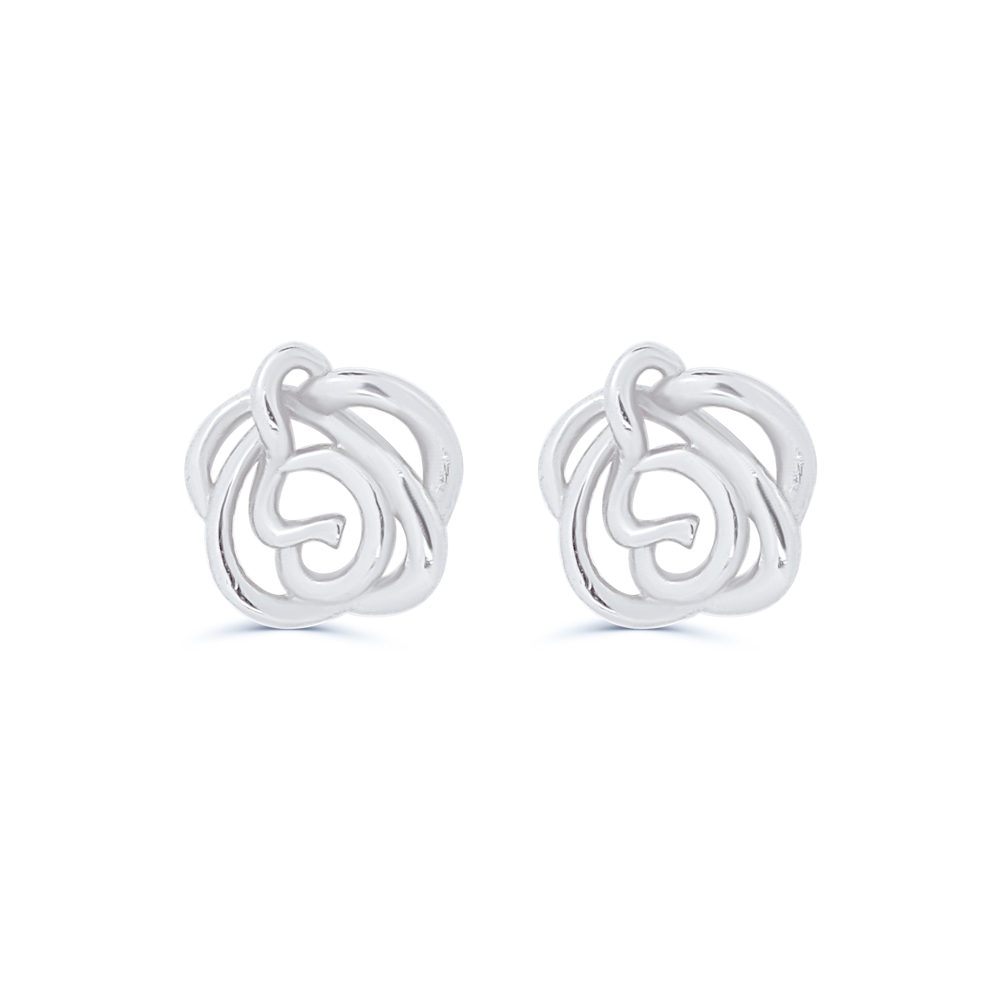 Cercei mici din argint 925 placat cu rodiu în formă de trandafiri – o bijuterie delicată pentru femei care iubesc eleganța florală.