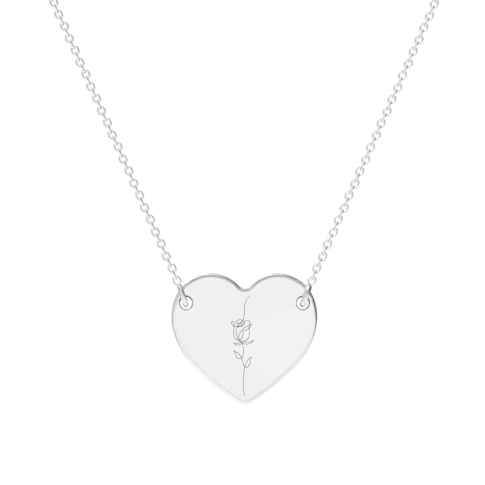 Lănțișor din argint 925 cu trandafir gravat — simbol al feminității și al iubirii, cadou ideal pentru ea.