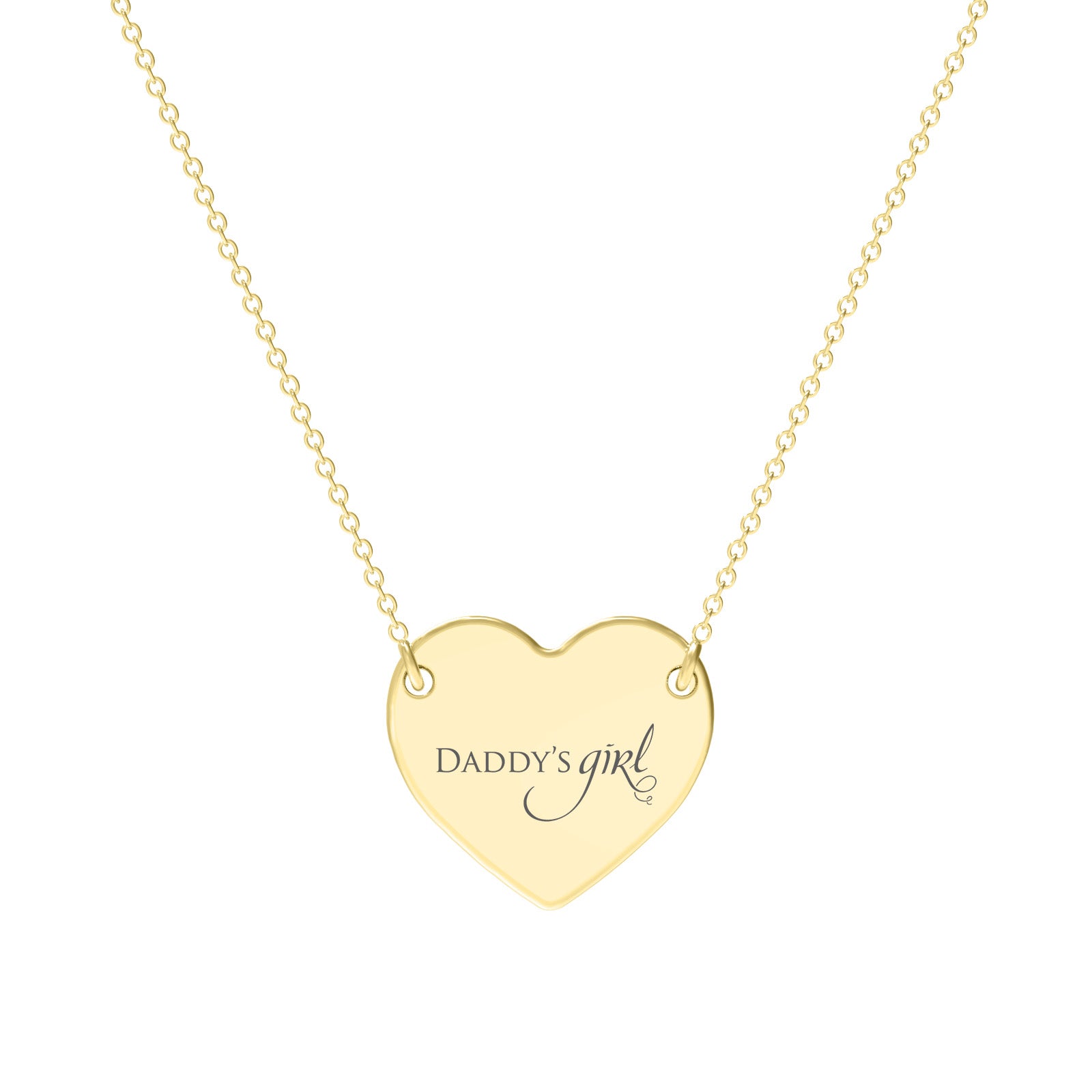 Lănțișor Daddy’s Girl placat cu aur 18K — cadoul perfect pentru fiica ta, simbolul legăturii dintre tată și fiică.
