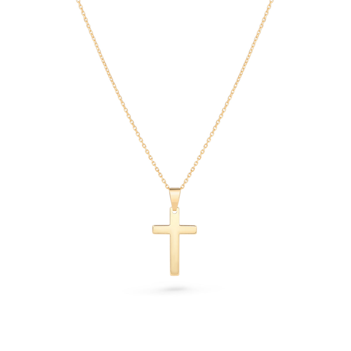 Lănțișor din aur 8K cu pandantiv cruciuliță – bijuterie elegantă și simbolică, cadou ideal pentru botez, împărtășanie sau ocazii speciale, Maison La Stéphanie.