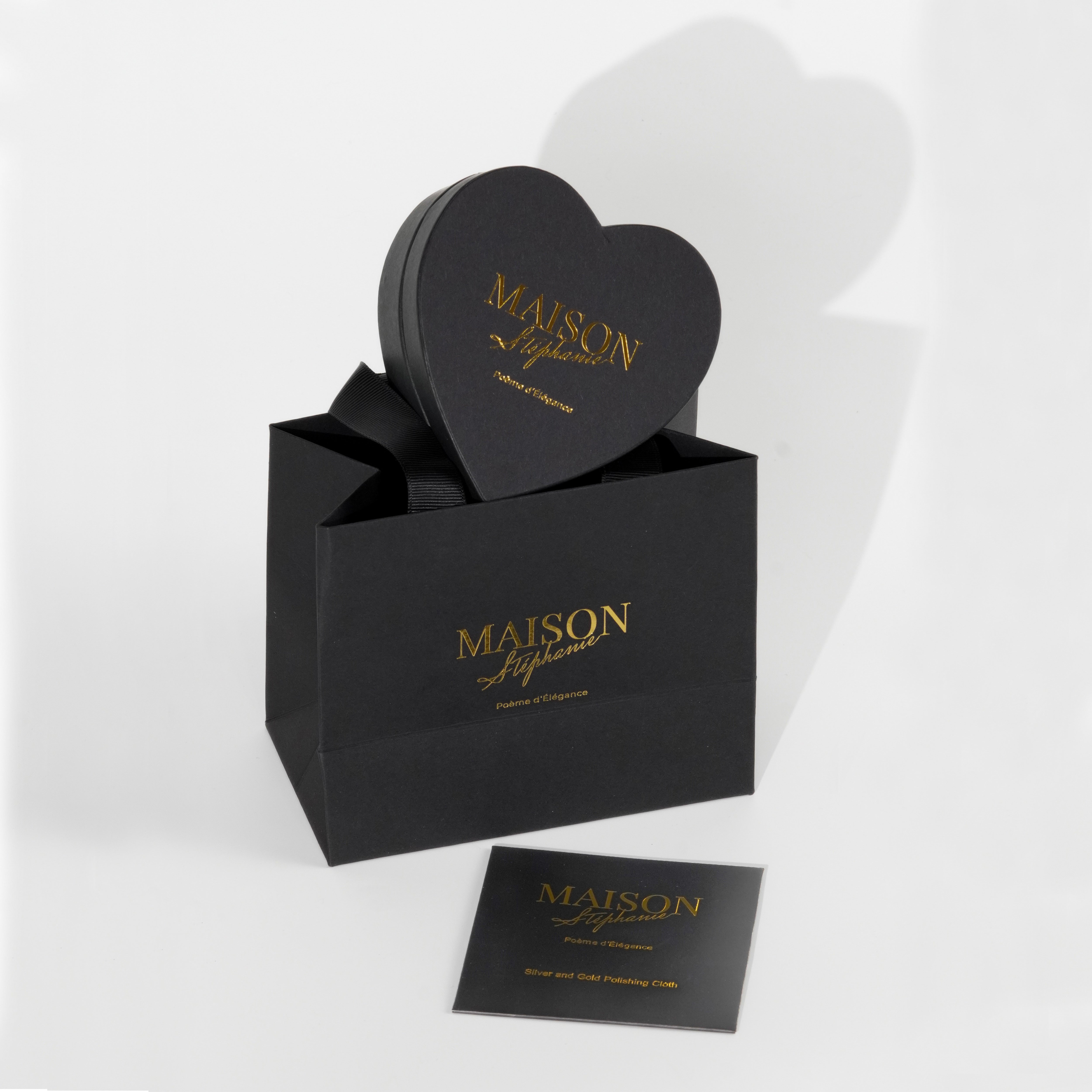Maison Stéphanie Luxury Love Verpackungsset, Schwarz und Gold