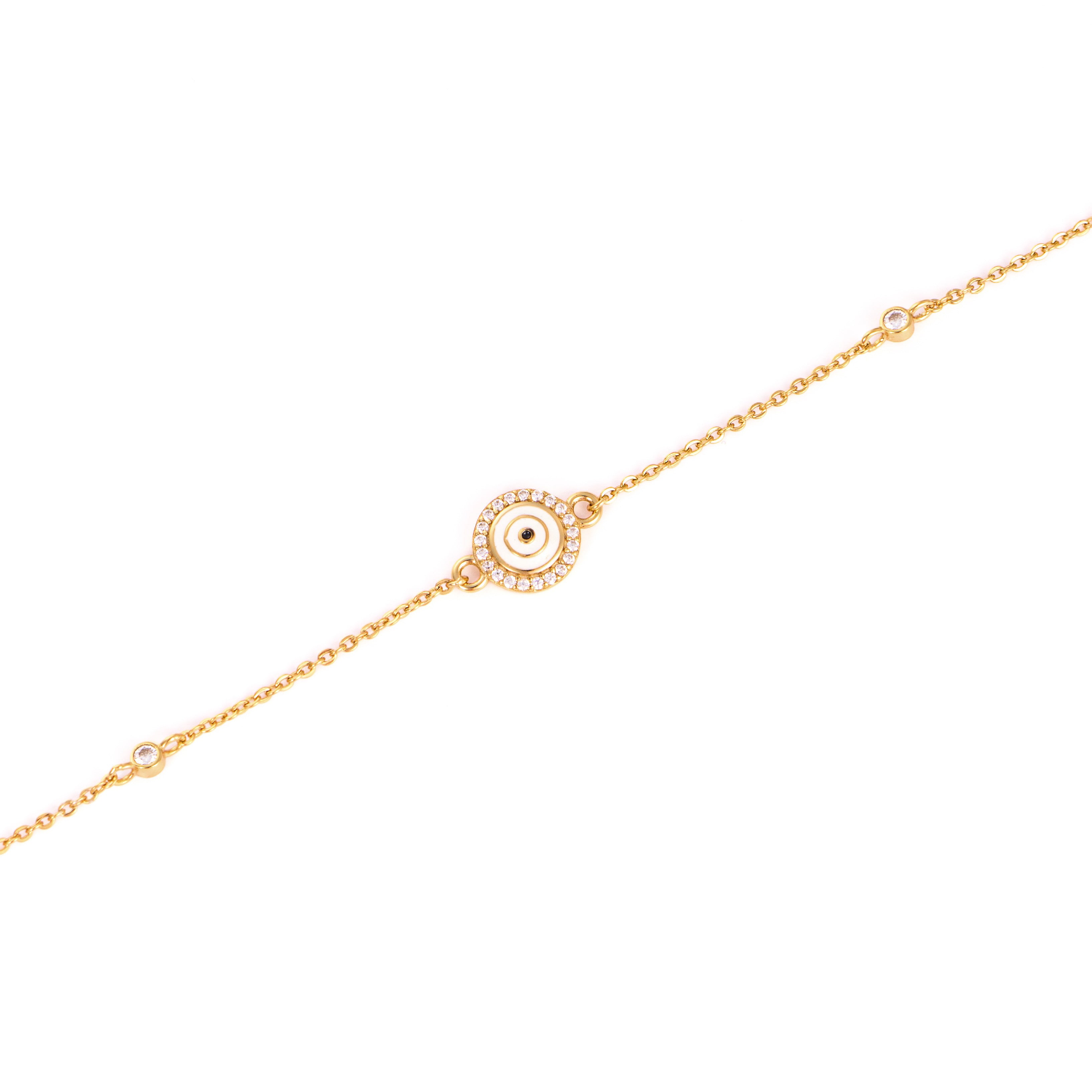 Brățară elegantă din argint 925 placat cu aur 18K, cu zirconii fine — un accesoriu sofisticat și rafinat Maison La Stéphanie, ideal pentru cadou.