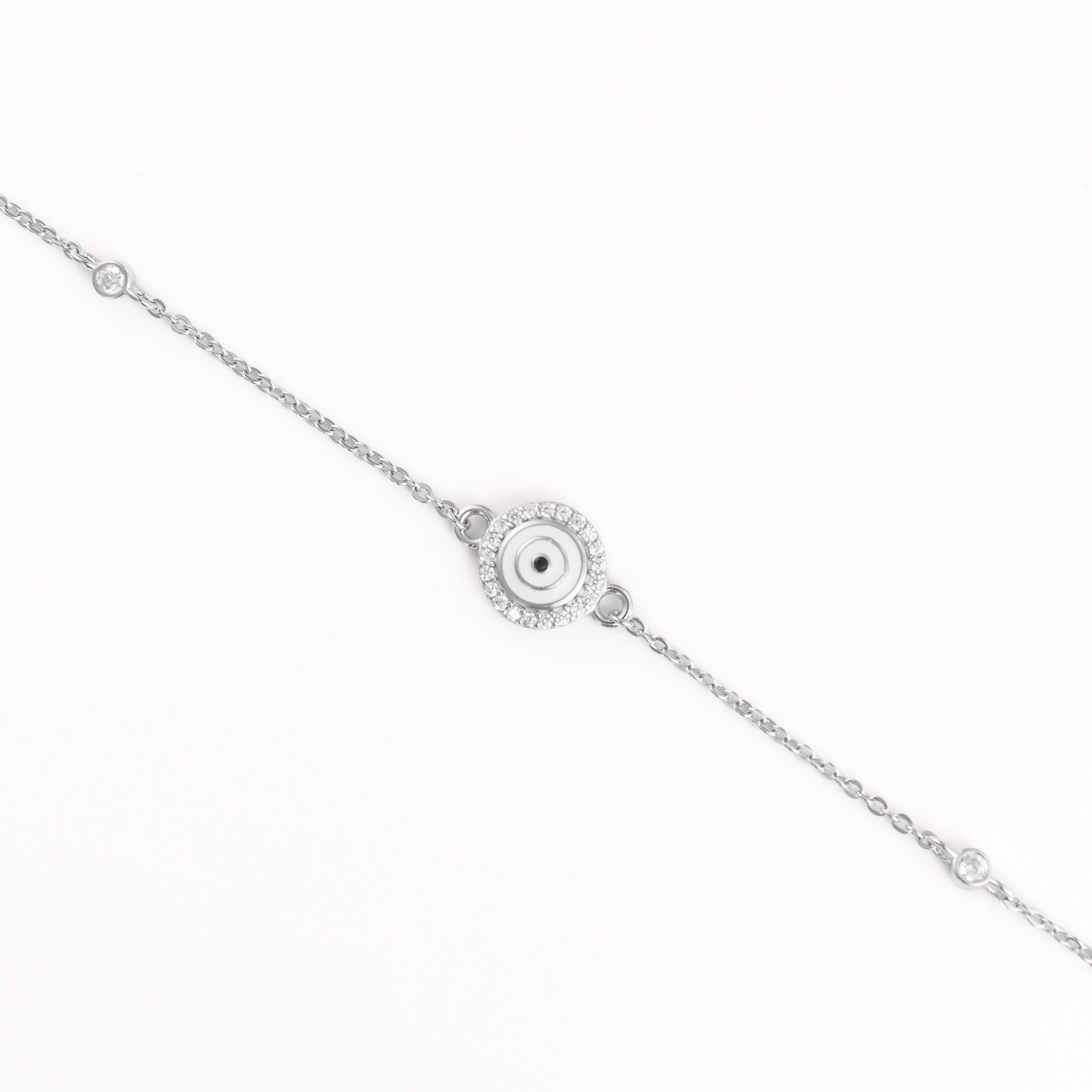 Brățară elegantă din argint 925 placat cu rodiu, cu zirconii strălucitoare — o bijuterie rafinată Maison La Stéphanie, perfectă pentru cadou sau purtare zilnică