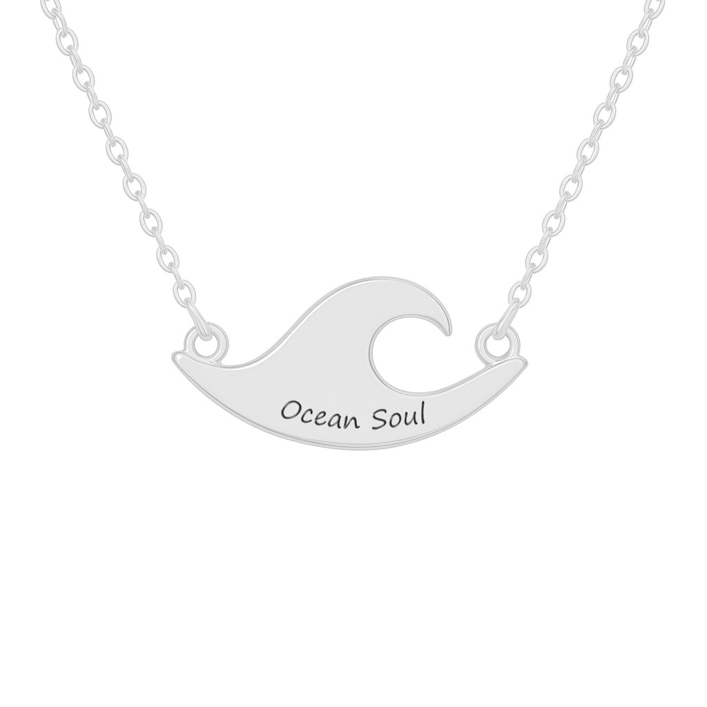 Colier val din argint 925 Maison La Stéphanie, gravură personalizabila inclusa