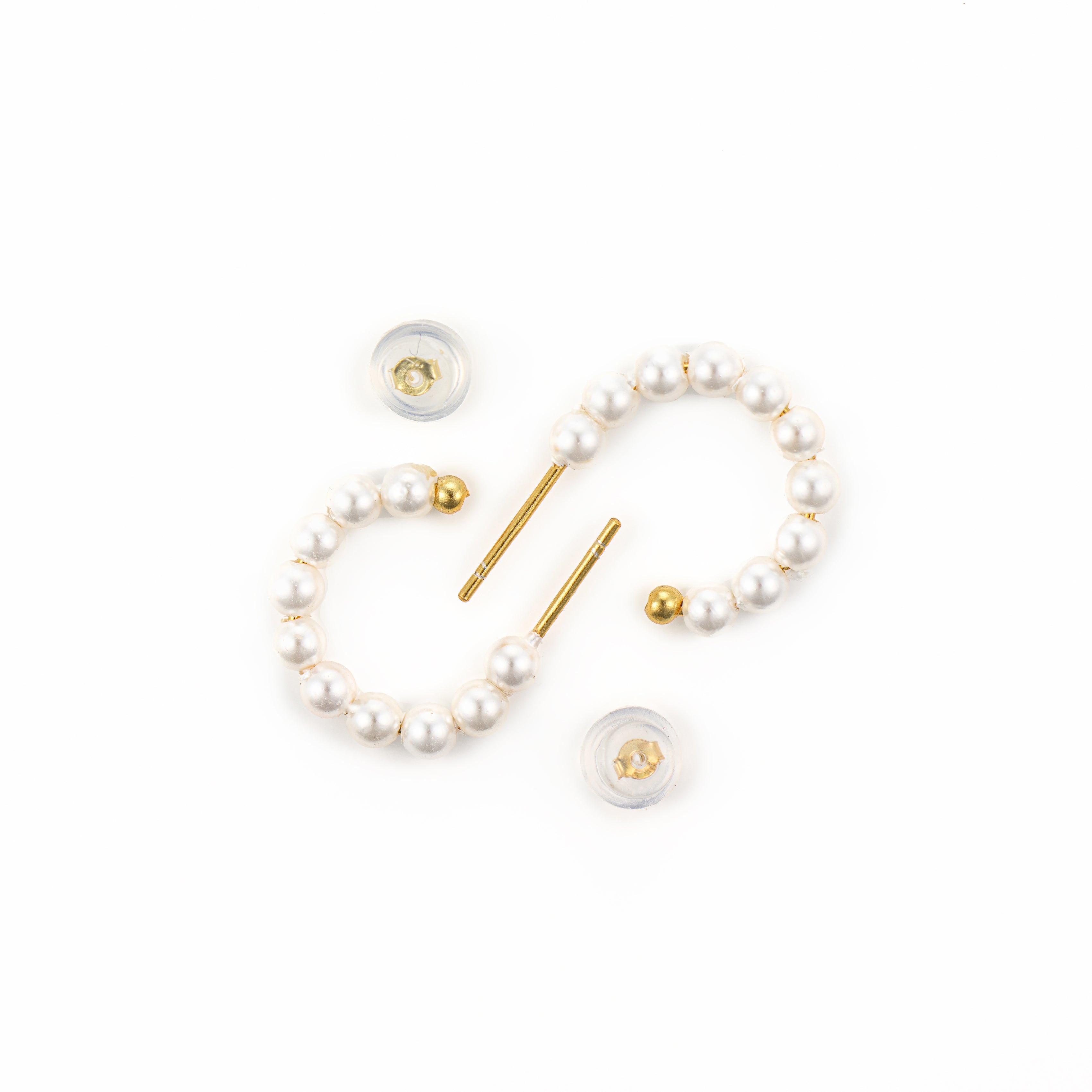 Cercei eleganți cu perle de cultură din argint 925 placat cu aur 18K — bijuterii clasice reinterpretate modern, semnate Maison La Stéphanie.