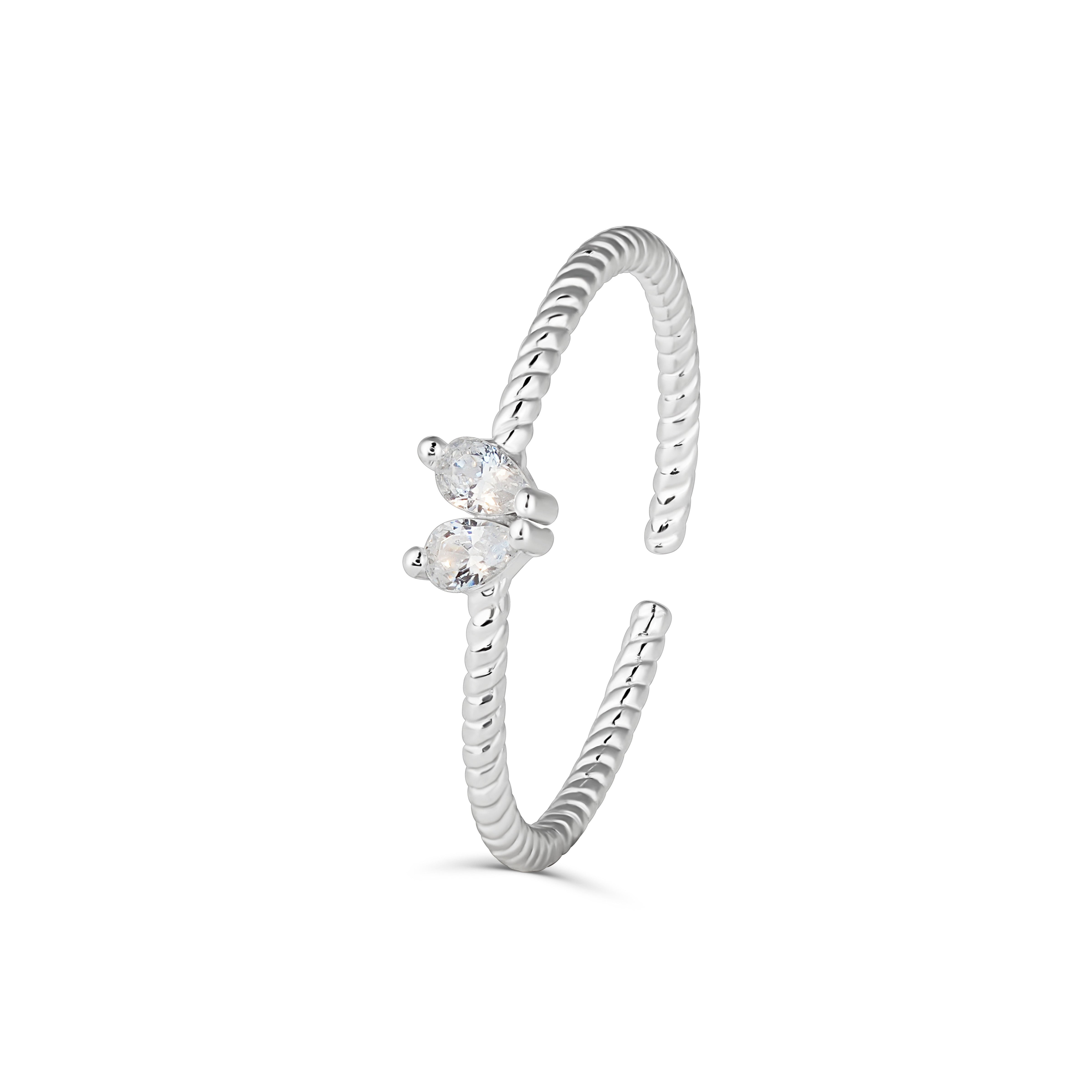 Inel delicat din argint 925 cu zirconia — bijuterie feminină și elegantă, ideală pentru cadou, marca Maison La Stéphanie.