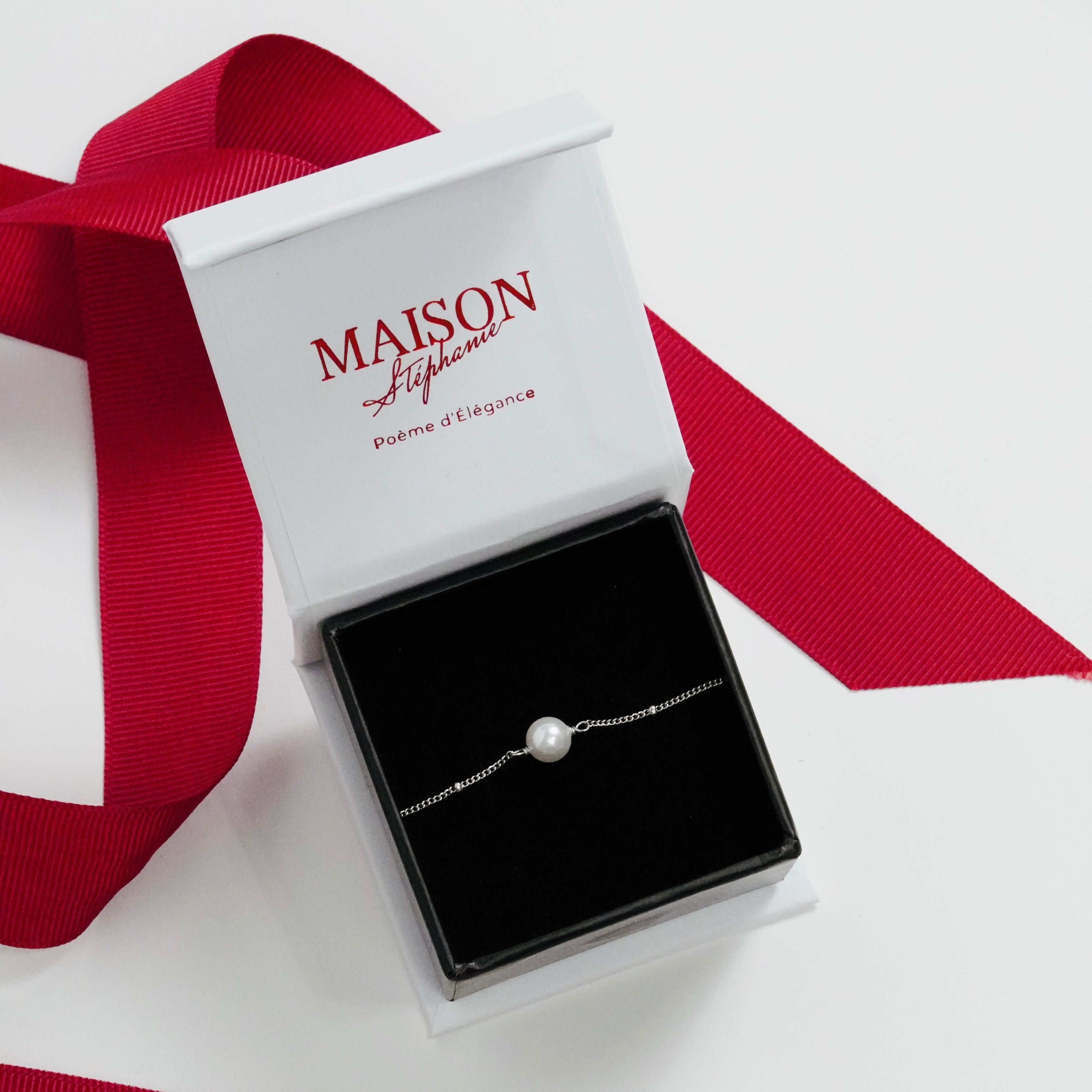 Brățară elegantă din argint 925 cu perlă de cultură – bijuterie rafinată Maison La Stéphanie, cadoul ideal pentru femei.