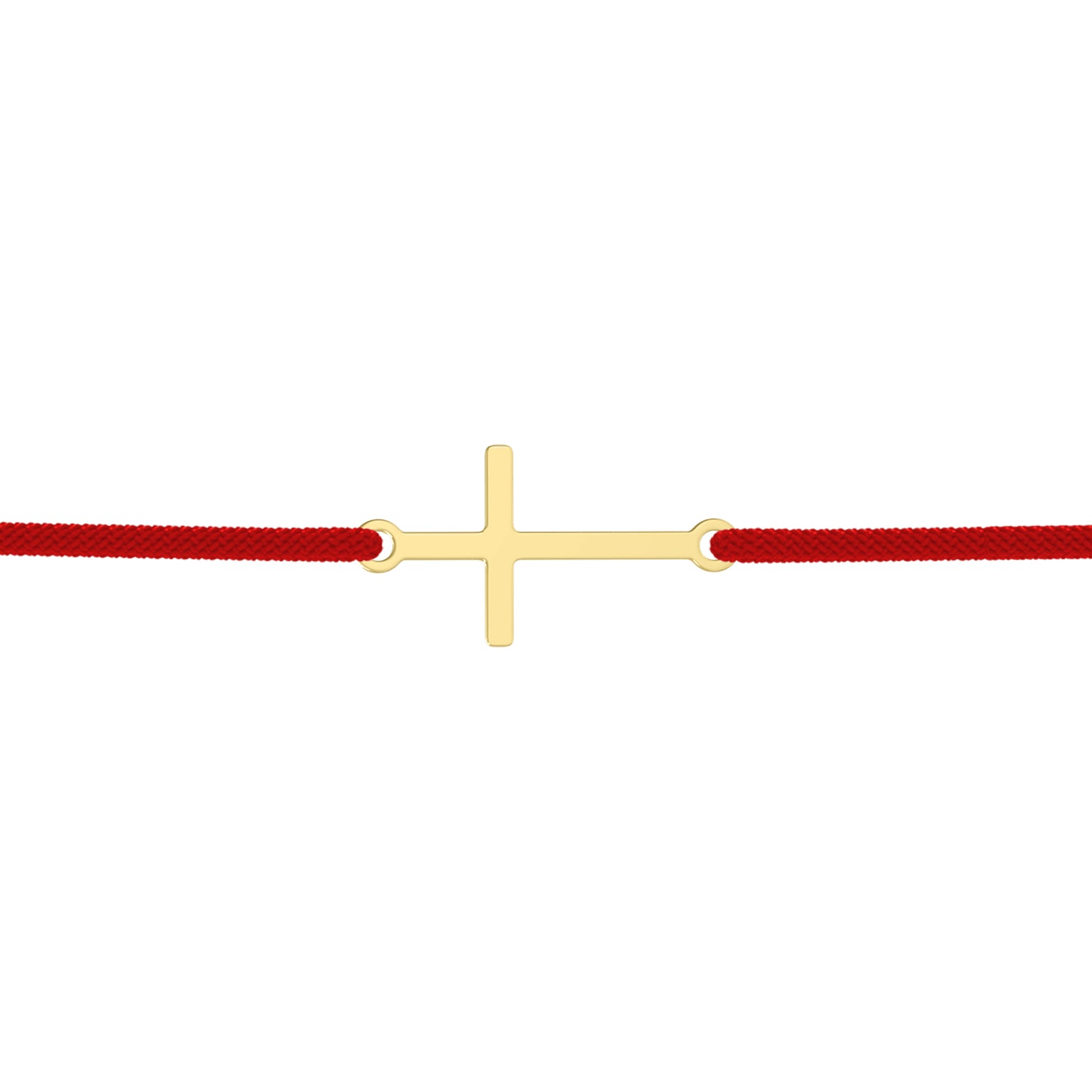 bratara argint placat cu aur cruce Maison La Stephanie lucky charm unisex bijuterie spirituala cadou botez onomastica