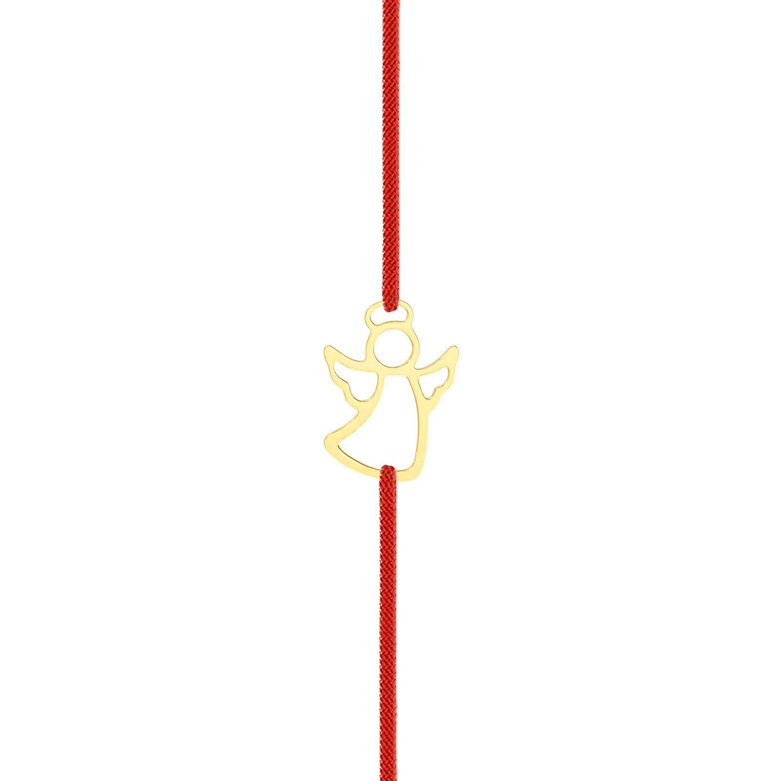 bratara cu snur reglabil si ingeras din aur maison la stephanie