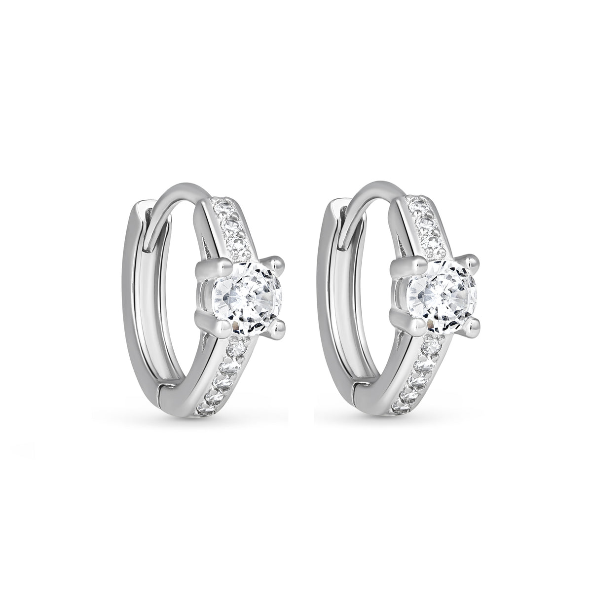 Cercei eleganți din argint 925 cu zirconia, bijuterie atemporală și cadou ideal pentru femei, marca Maison La Stéphanie.