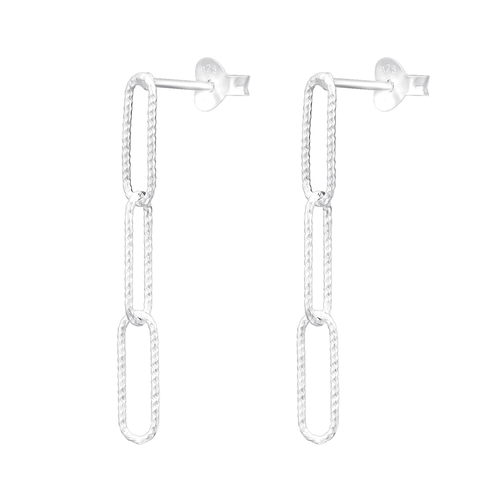 Cercei Chain din argint 925 – bijuterii moderne și elegante cu design minimalist, ideale pentru ținute rafinate. Maison La Stéphanie.