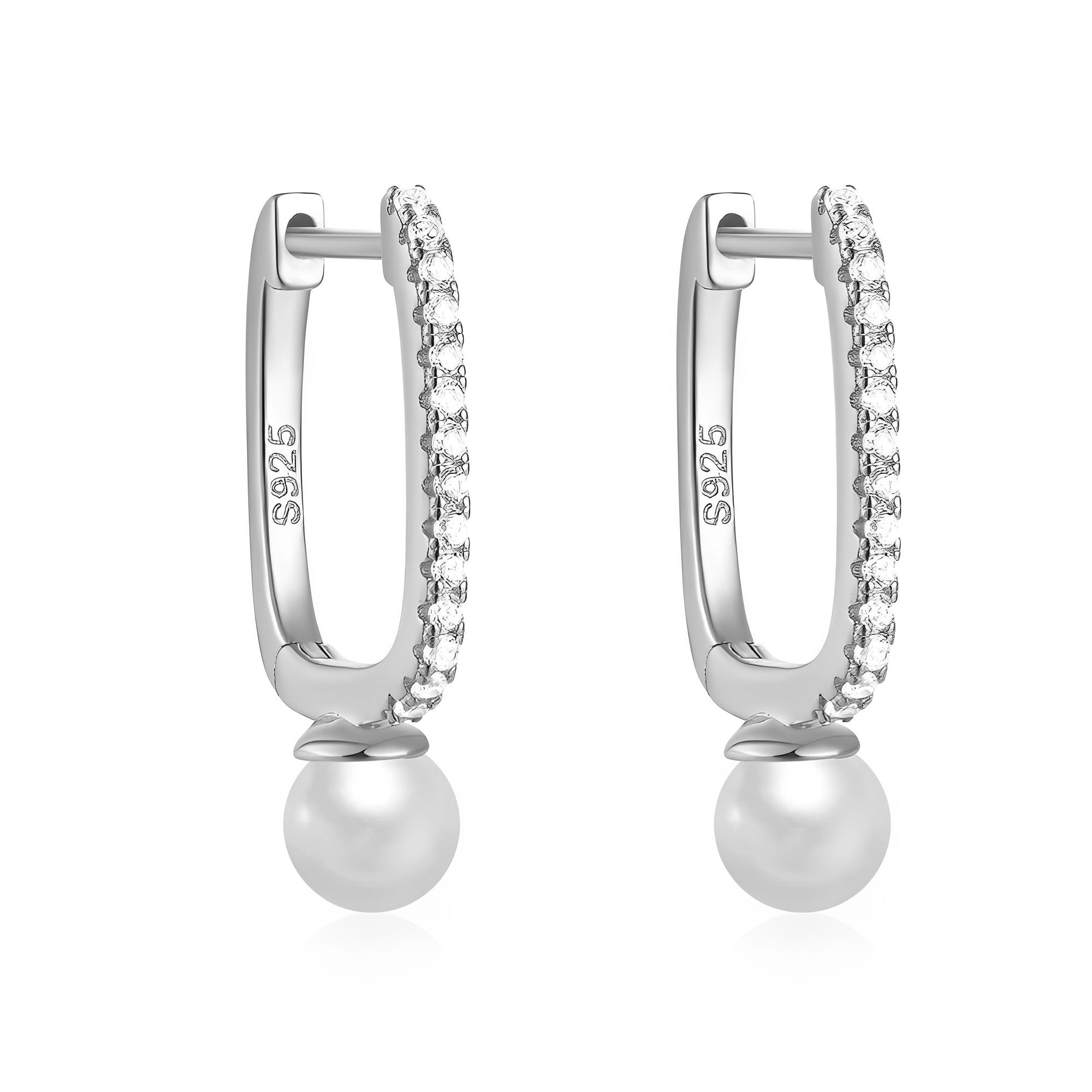 Cercei Pearls&Crystals, argint 925 Maison la Stephanie