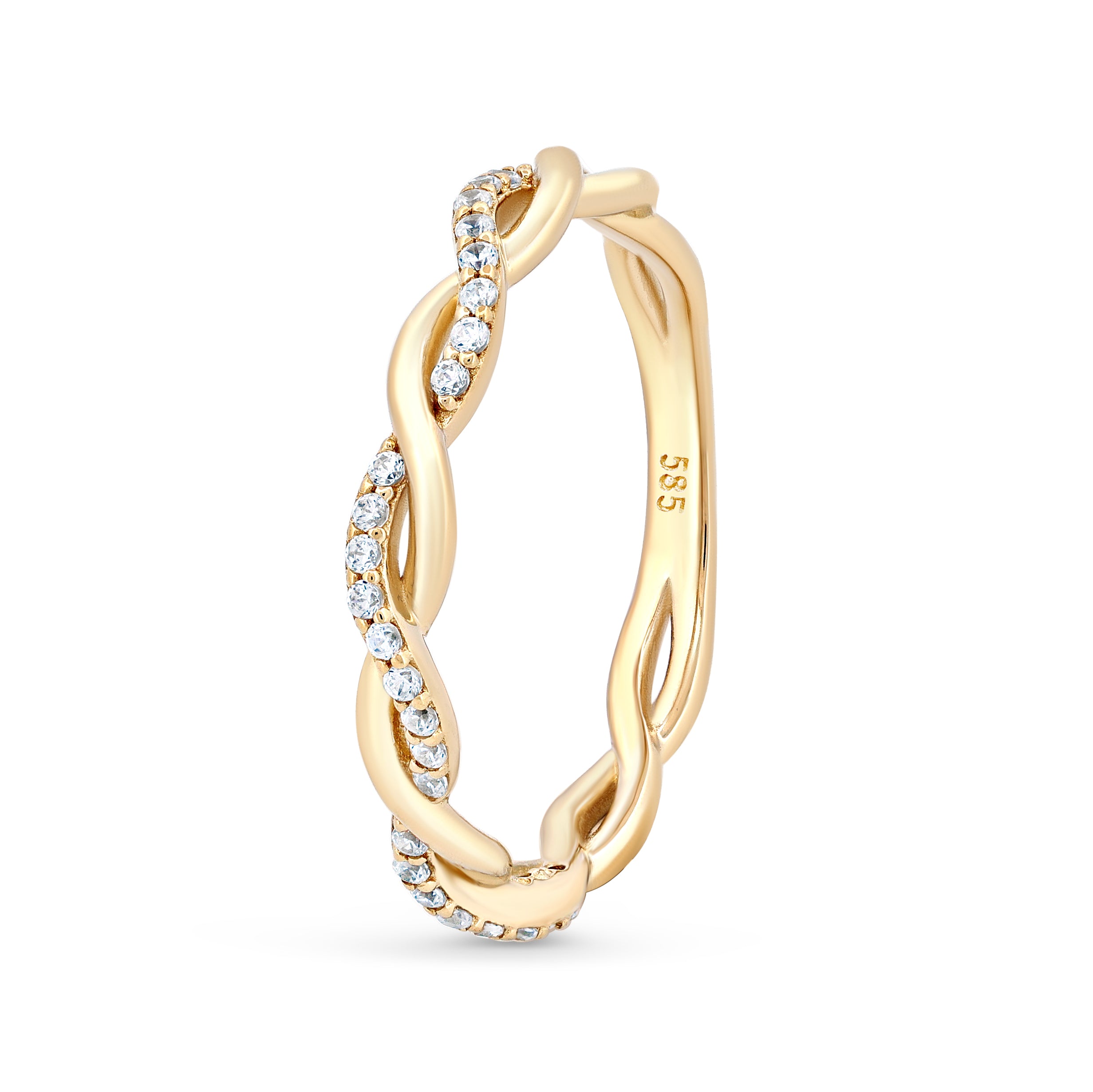 inel aur 14k model impletitura rafinat simbol al destinului si al legaturilor durabile bijuterie cadou pentru femei elegante maison stephanie
