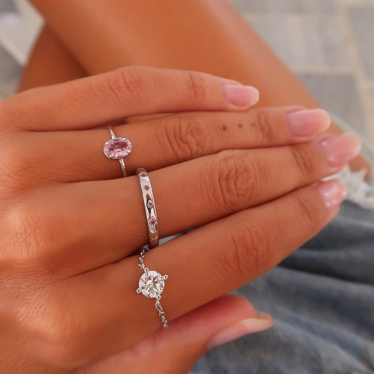 Inel Poème Pastel din argint 925 – Maison La Stéphanie