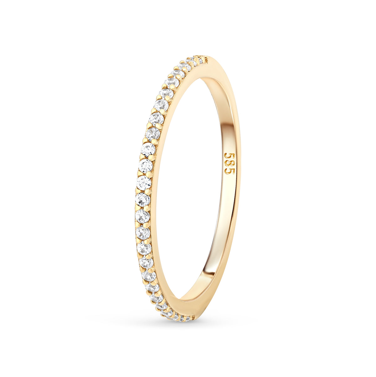inel aur 14k cu zirconiu cadou rafinat pentru femei