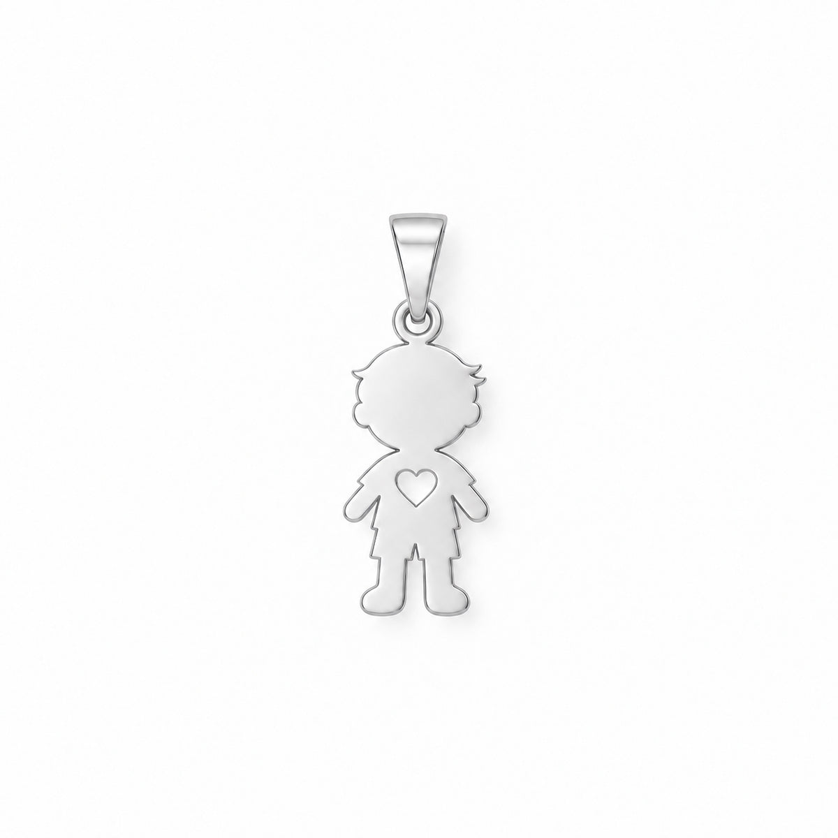 Pandantiv Little Boy din Argint 925 cu baietel si inimioara MAISON Stephanie