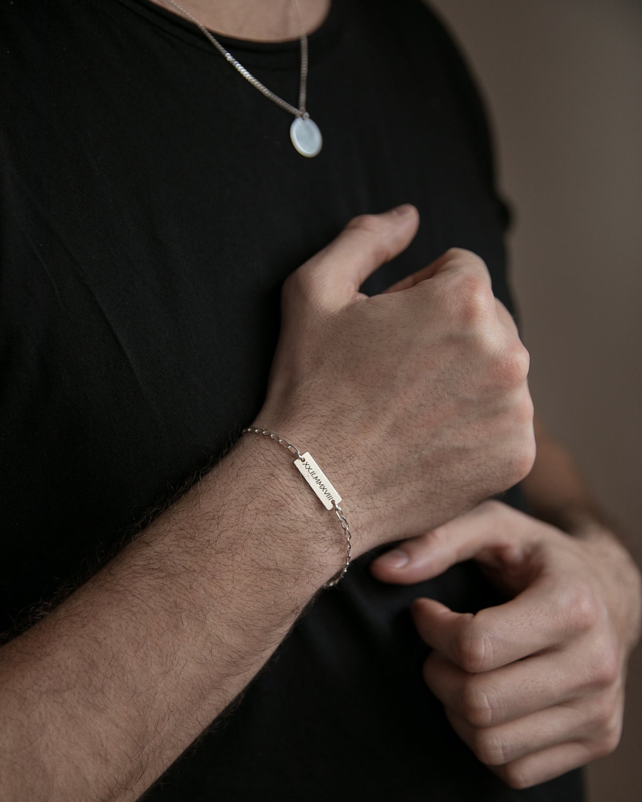 bratara barbati argint 925 personalizata gravura maison la stephanie