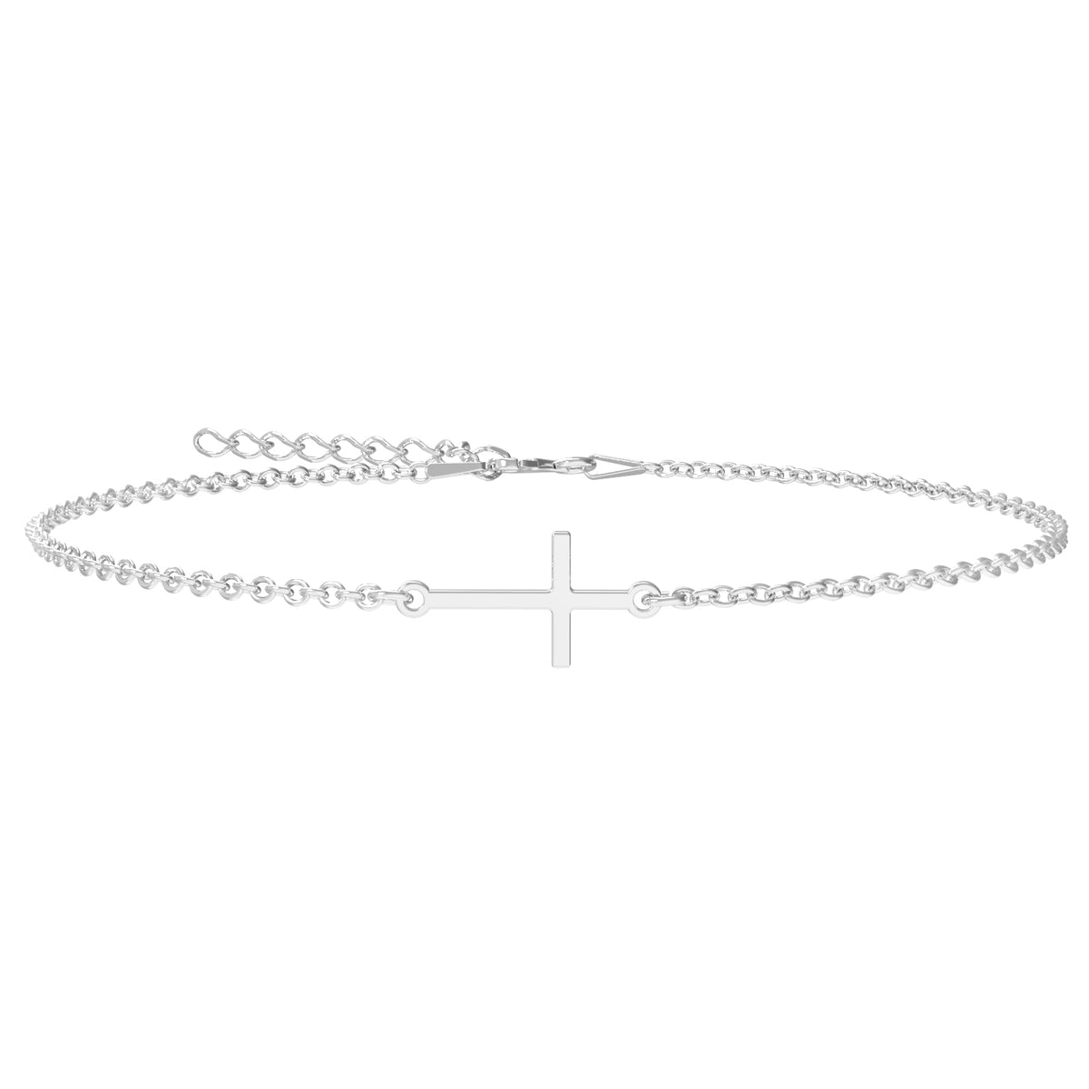 Brățară elegantă cu cruce din argint 925 – bijuterie bestseller Maison La Stéphanie, simbol al protecției și al rafinamentului. Un cadou ideal pentru iubită, soră sau mamă, potrivit pentru purtare zilnică.