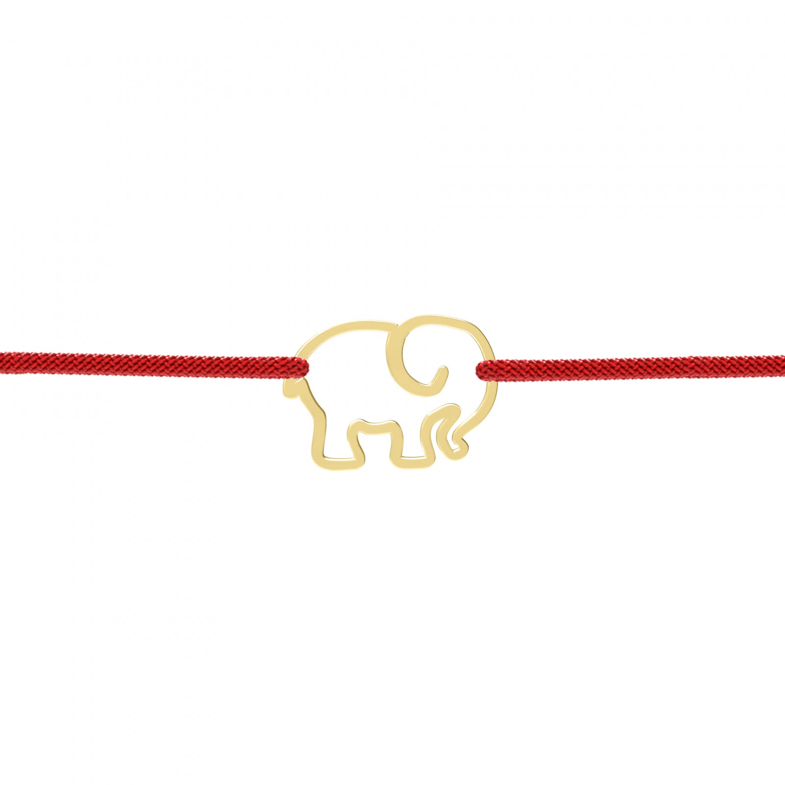Brățară Elefant Norocos placată cu aur de 18K – talisman elegant al norocului și protecției, realizat din argint 925 placat cu aur. Bijuterie Maison La Stéphanie cu șnur reglabil, ideală pentru cadouri cu semnificație.