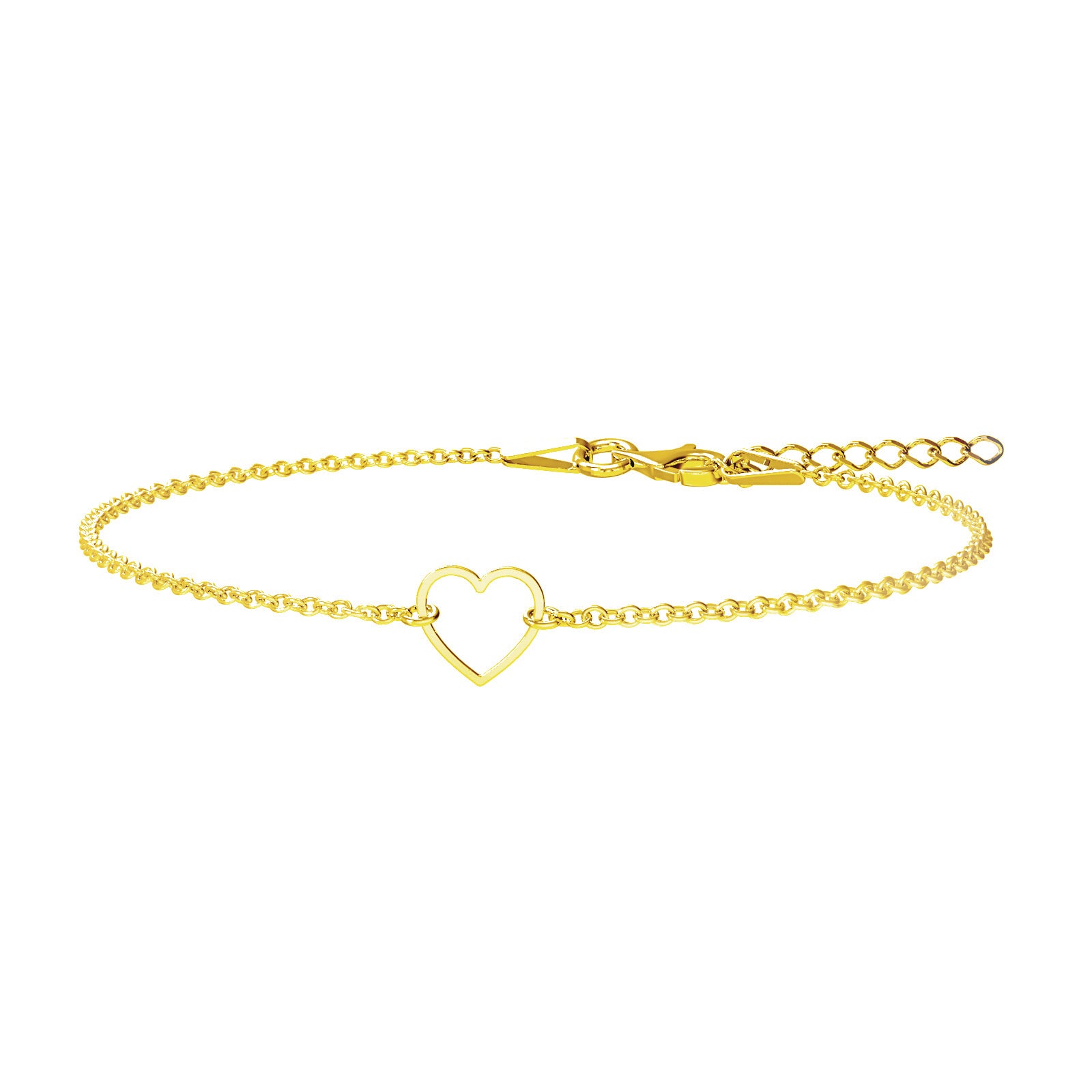 Brățară Inimioară din argint 925 placat cu aur de 18K – cel mai iubit model Maison La Stéphanie, bijuterie elegantă și simbol al iubirii. Perfectă ca dar pentru iubită, mamă sau prietenă.