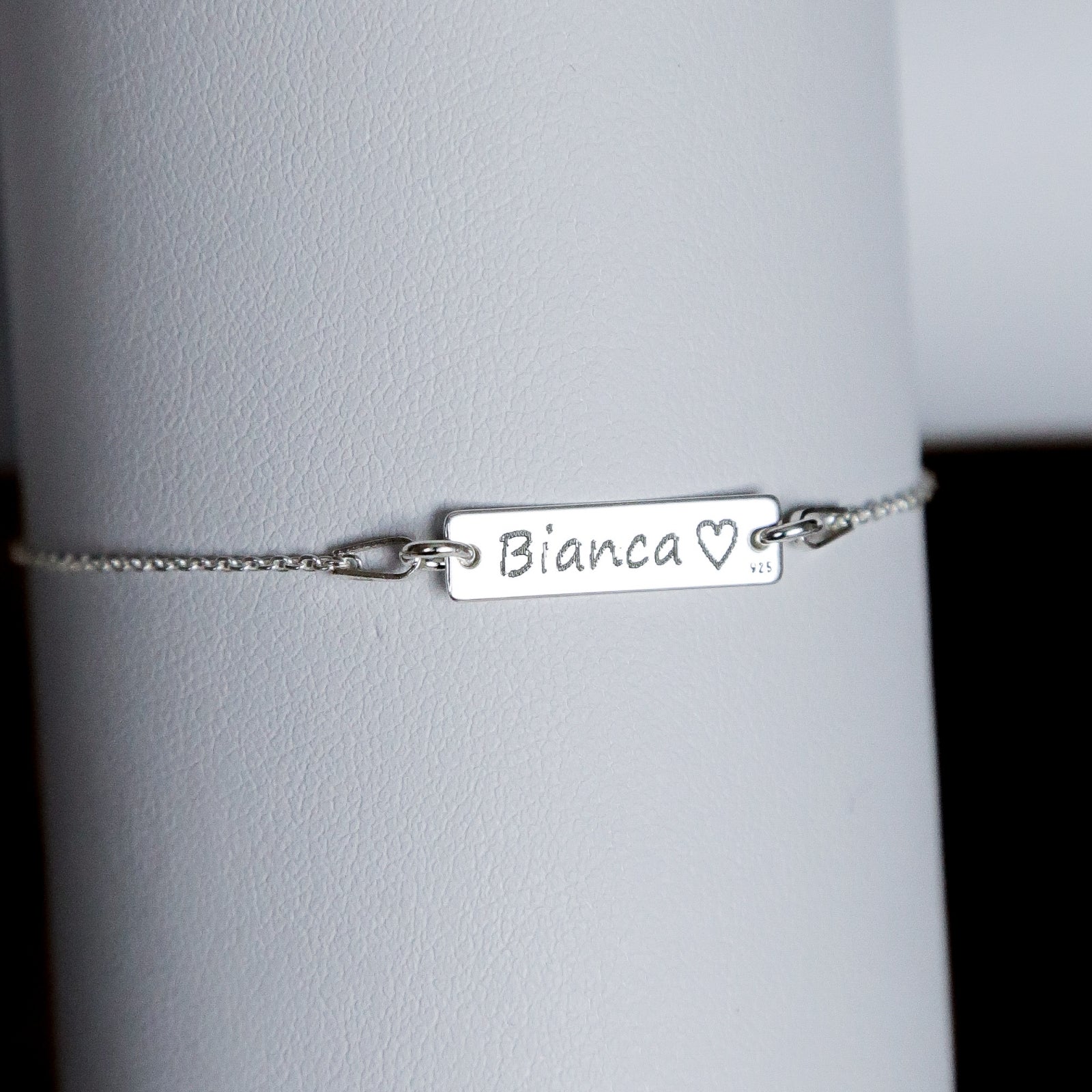 bratara personalizata placuta argint 925 Maison La Stephanie gravura cadou elegant