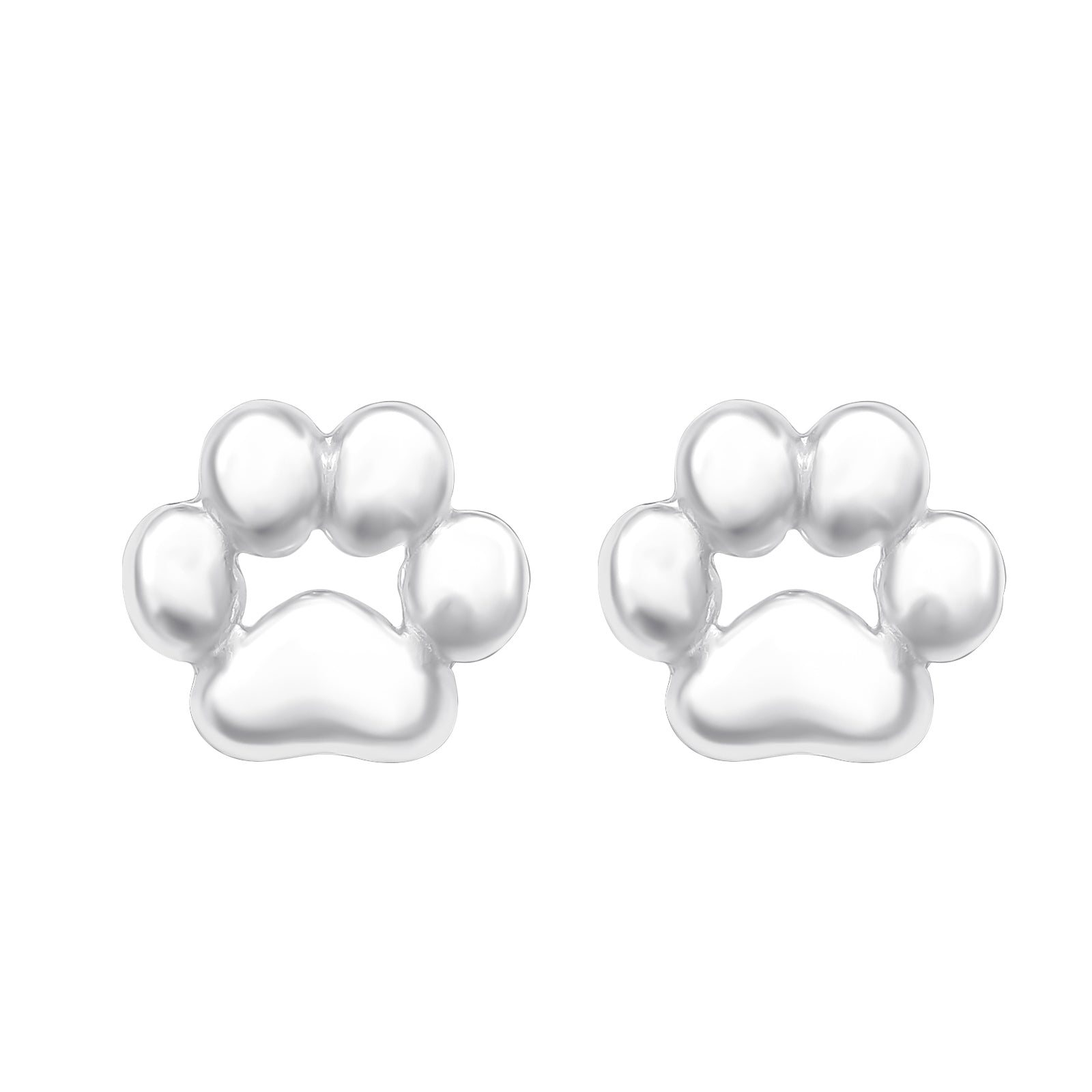 Cercei Labuță din argint 925 – bijuterii delicate în formă de labă de animal, perfecte pentru iubitorii de animale și pentru purtare zilnică.