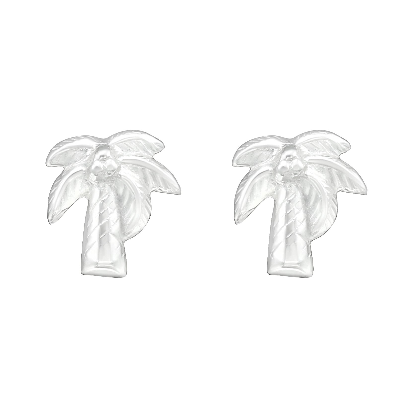 Cercei palmier din argint 925 – bijuterii minimaliste inspirate de vacanțele tropicale, ideali pentru un look fresh și luminos. Maison La Stéphanie.