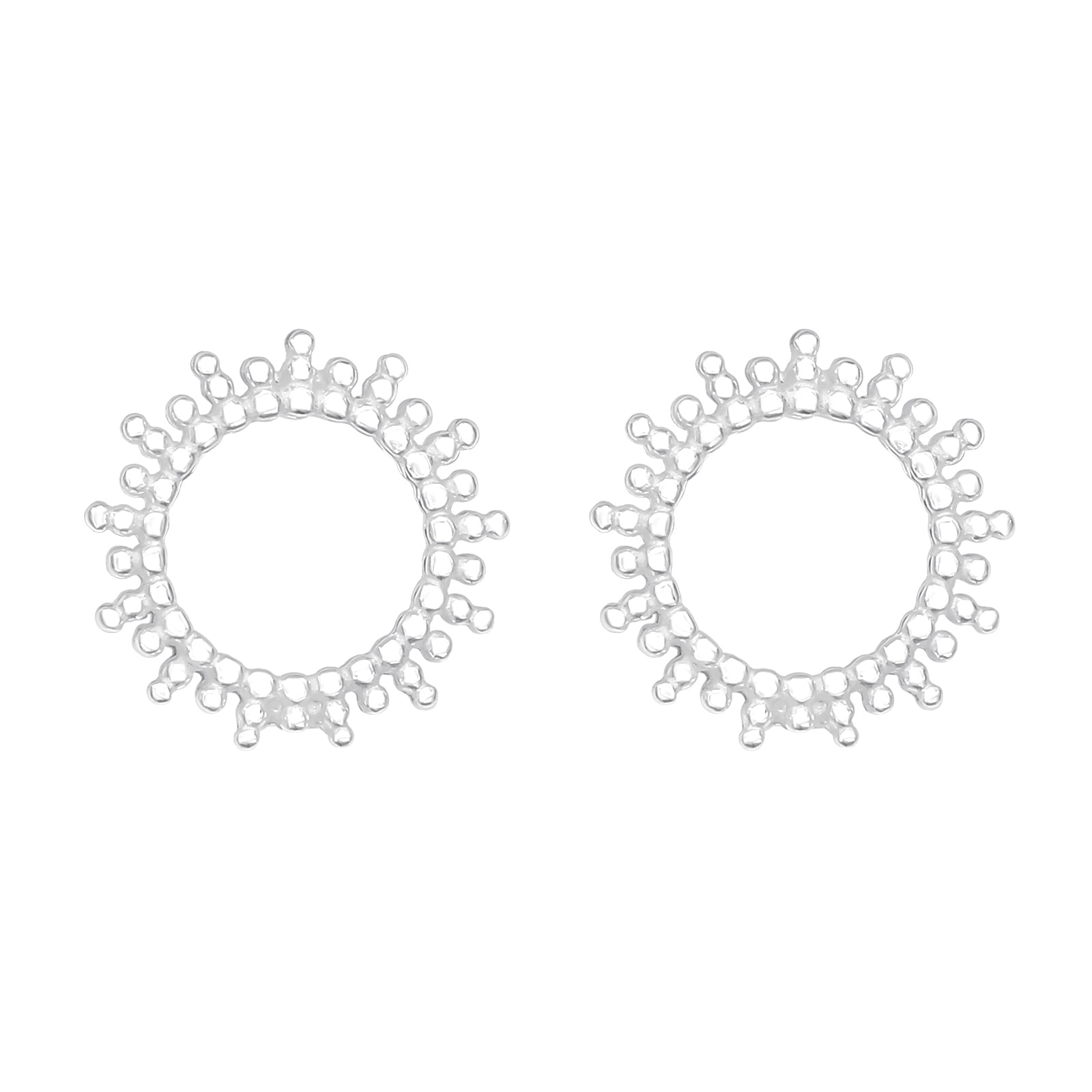 Cercei Soare din argint 925 – bijuterii elegante și luminoase, simbol al energiei și feminității, perfecte pentru purtare zilnică.