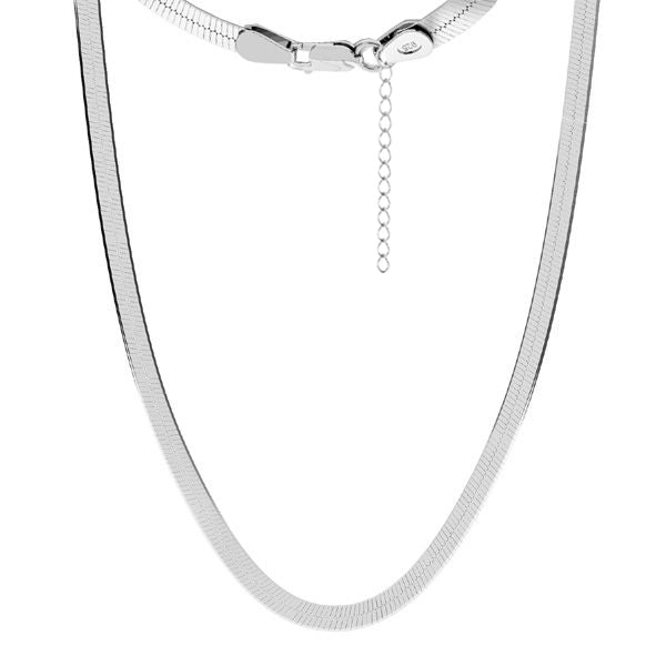 Colier Herringbone din argint 925 – lanț Snake elegant Maison La Stéphanie, cu finisaj lucios și design clasic, ideal pentru purtare zilnică sau layering.
