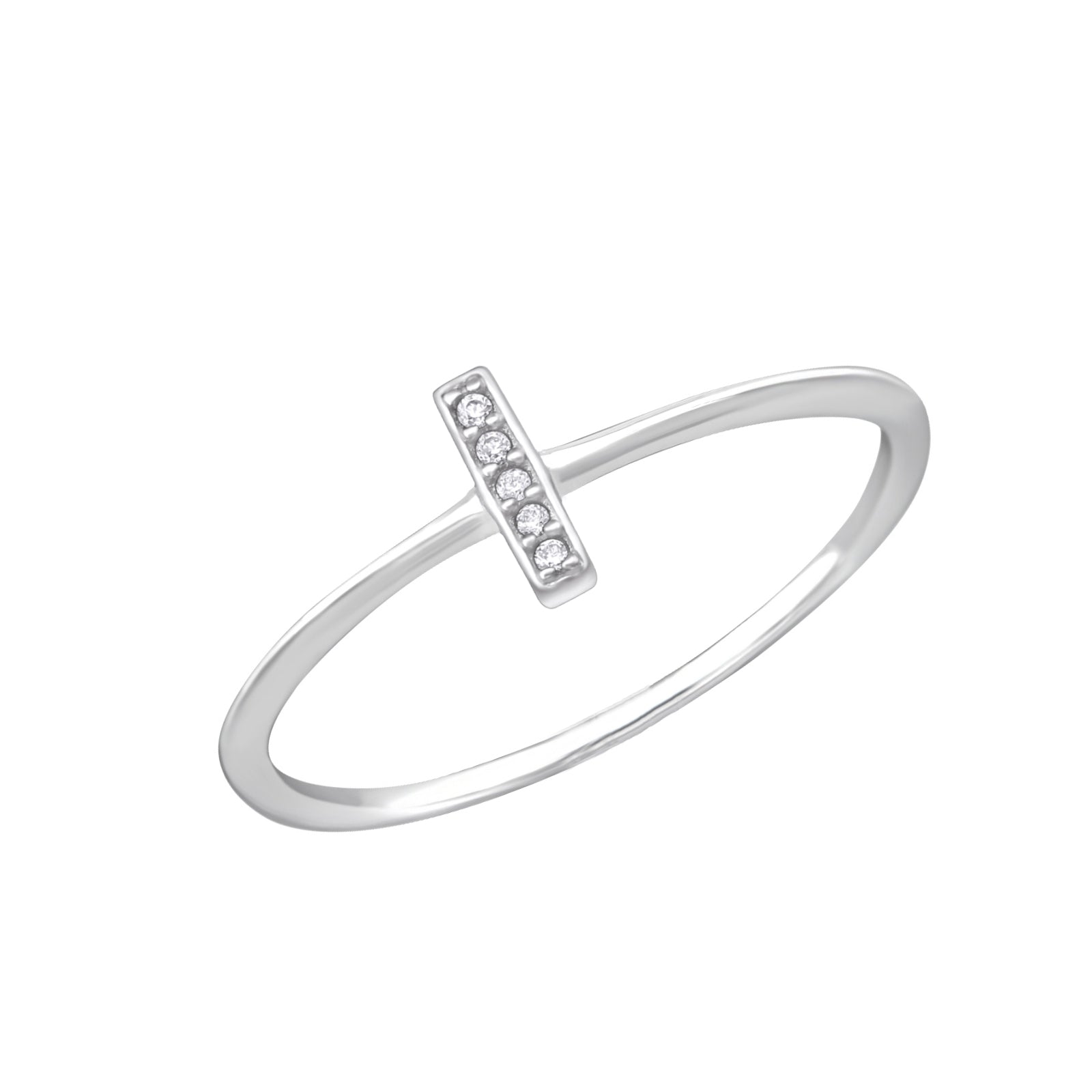 INEL ARGINT 925 ZIRCONIA BAR rings > silver ring > bar ring > gifts for her > gifts for girls > gifts for moms > gifts for best friend > birthday gift Maison la Stephanie