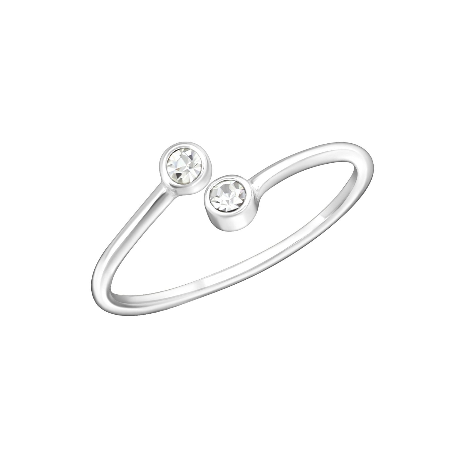 INEL MIDI SILVER DOTS inel > inel piatra > inel argint > zirconiu > cadorui pentu ea > cadouri fete > cadouri fata > cadouri prietena > cadouri bestfriend > idei de cadouri > cadouri iubita Maison la Stephanie