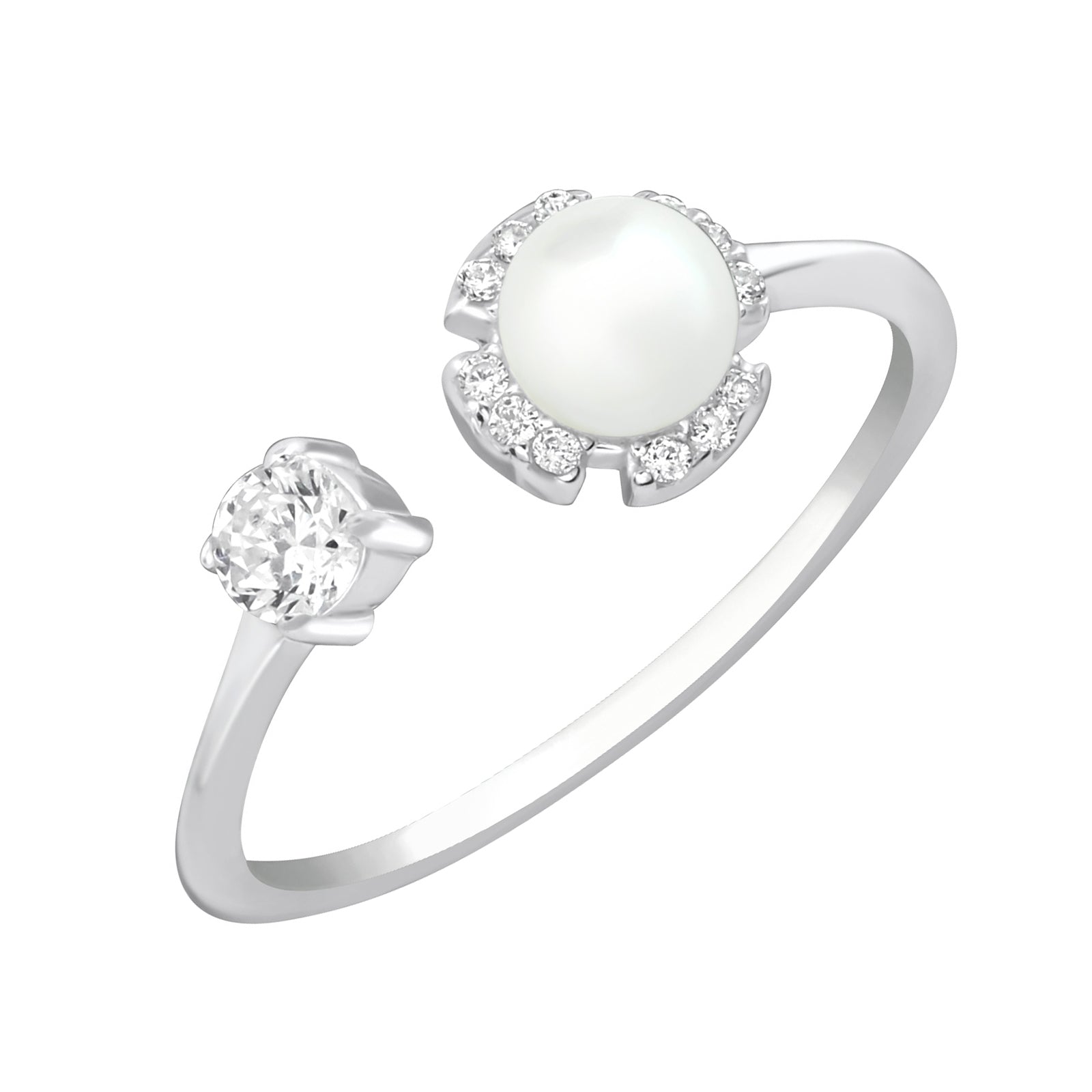 Inel QUEEN PEARL din argint 925 – bijuterie fină cu perlă și zirconiu, inspirată de eleganța atemporală, perfectă pentru ținute rafinate sau cadouri speciale.