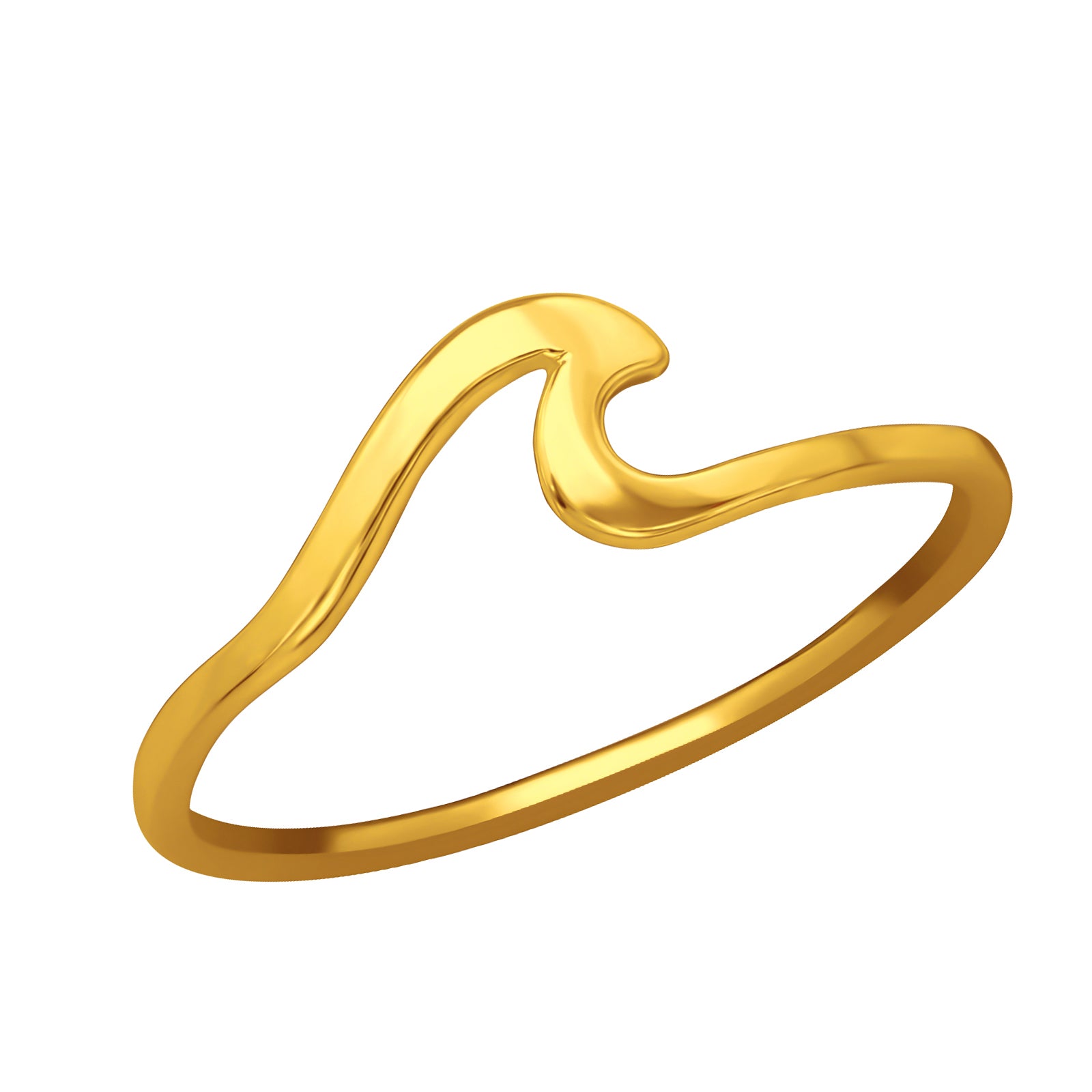 Inel val din argint 925 placat cu aur 24K, bijuterie elegantă Maison La Stéphanie – simbol al verii și libertății, perfect ca dar pentru iubită sau prietenă.