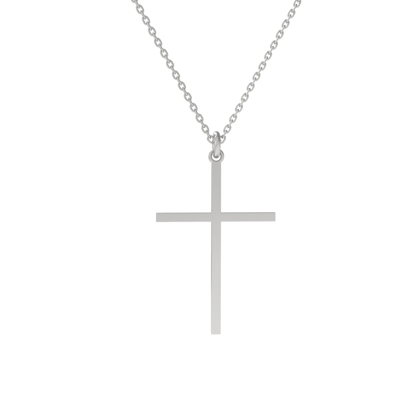 Lănțișor fin din argint 925 pentru femei, cu pandantiv în formă de cruce. Bijuterie elegantă și feminină, ideală pentru cadouri cu semnificație sau purtare zilnică.