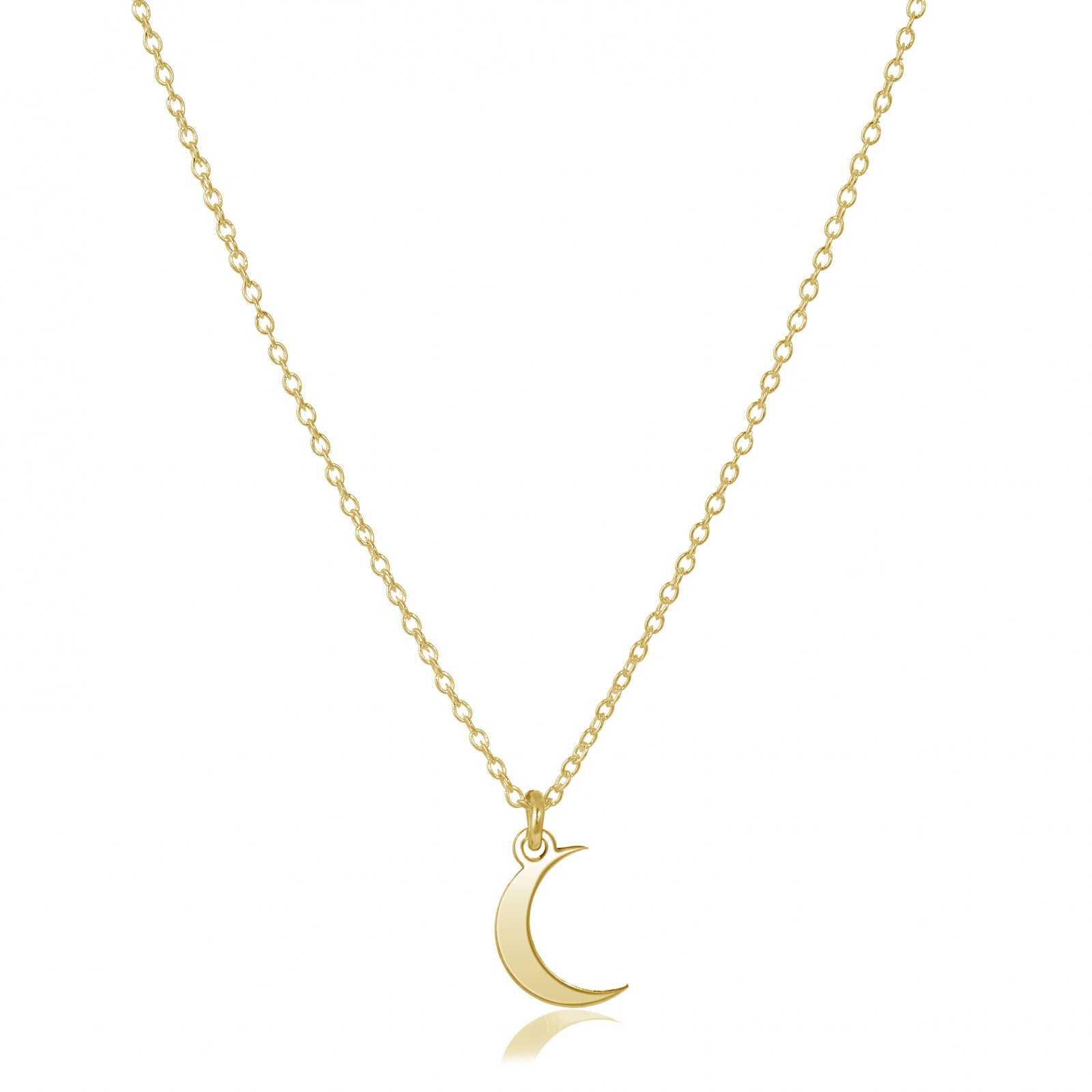 lantisor moon love argint 925 placat aur 18k maison la stephanie