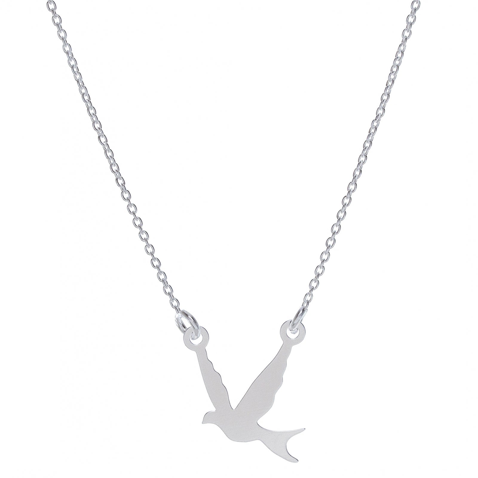 lantisor argint 925 pasare pe lant subtire maison stephanie