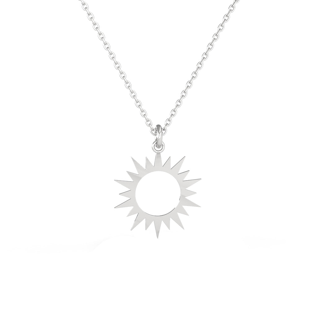 Lănțișor din argint 925 cu pandantiv în formă de soare — simbol al energiei pozitive și al iubirii. Perfect pentru cadouri de ziua ei, aniversări sau ocazii speciale.