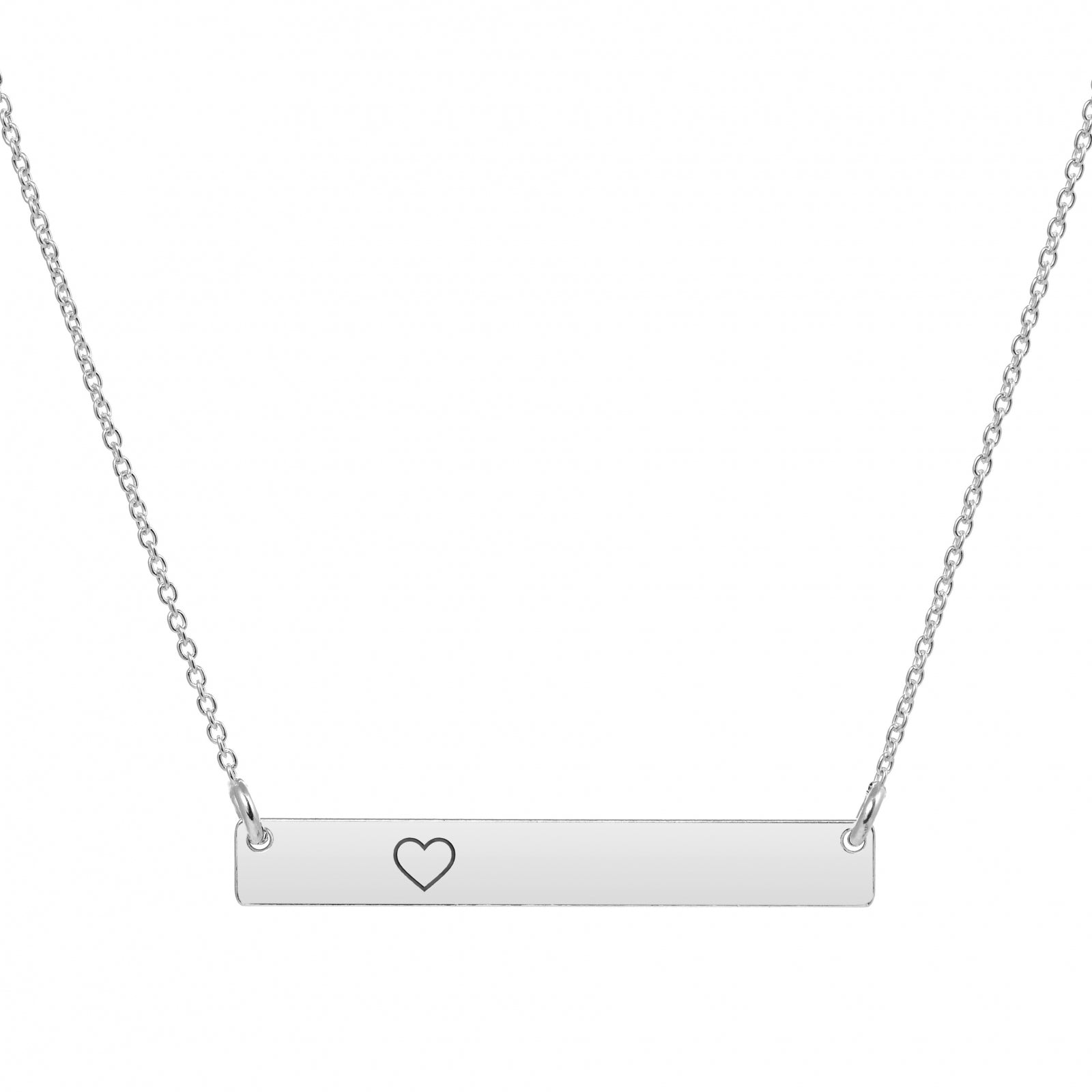 Lănțișor personalizat din argint 925 cu plăcuță gravată — bijuterie elegantă și versatilă, ideală pentru cadou de ziua iubitei, mamei sau al unei prietene. Realizat manual în atelierul Maison La Stéphanie.