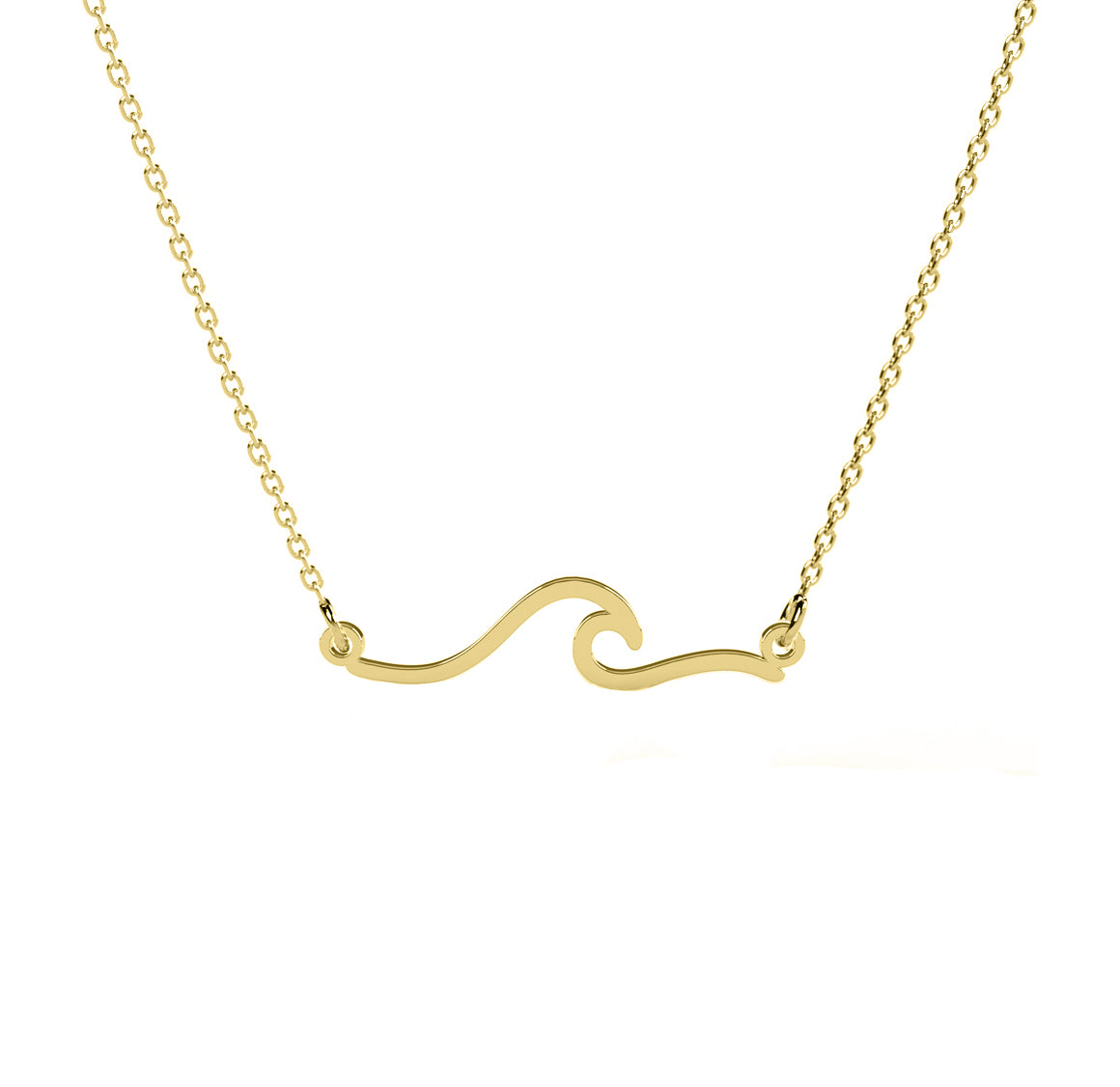 SUMMER WAVE GOLD PLATED NECKLACE Maison la Stephanie