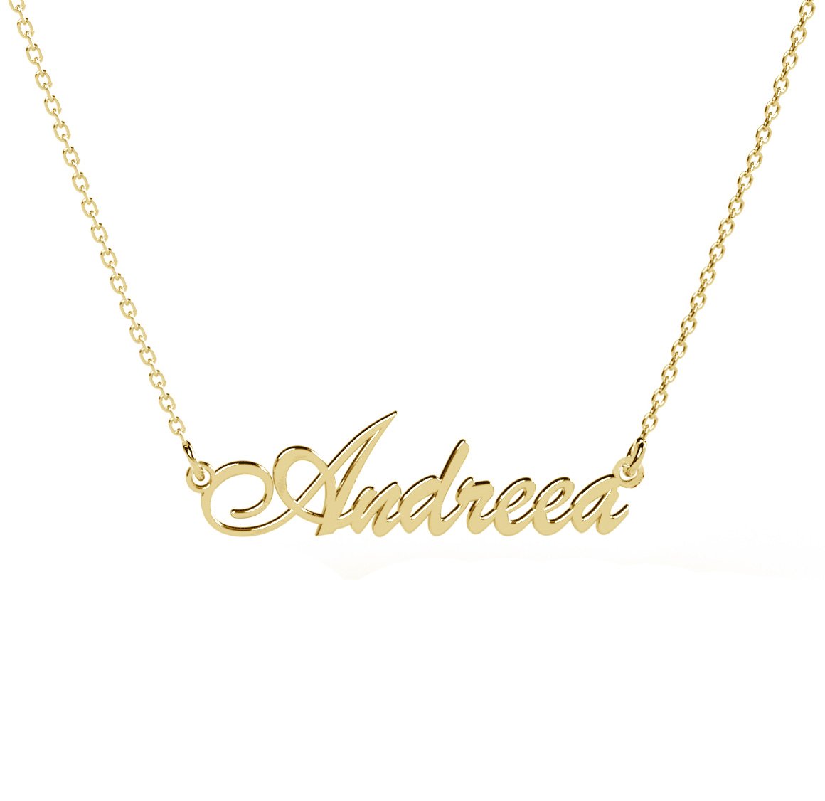 lantisor personalizat nume argint 925 placat aur 18k maison la stephanie